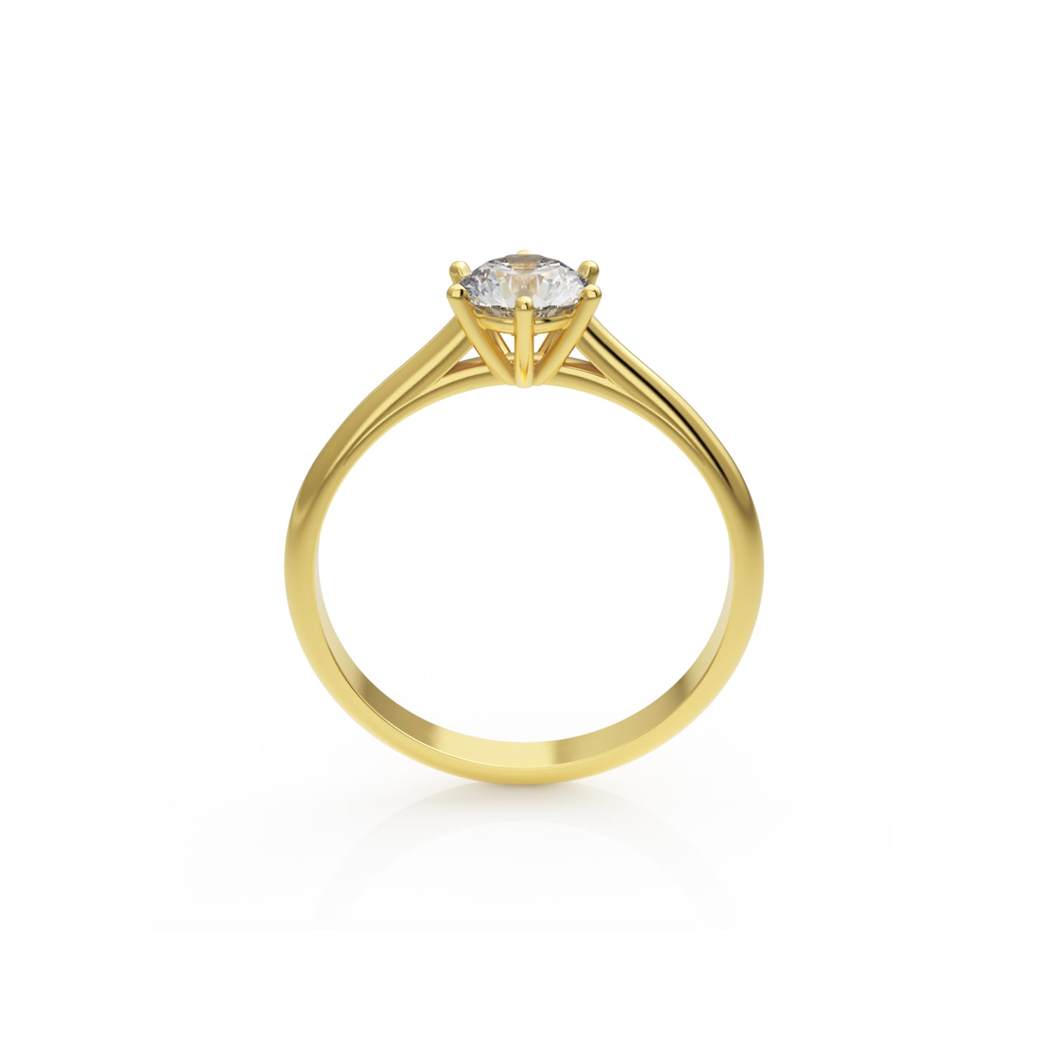 Verlobungsring Merdia in Gelbgold 14 Karat (585)