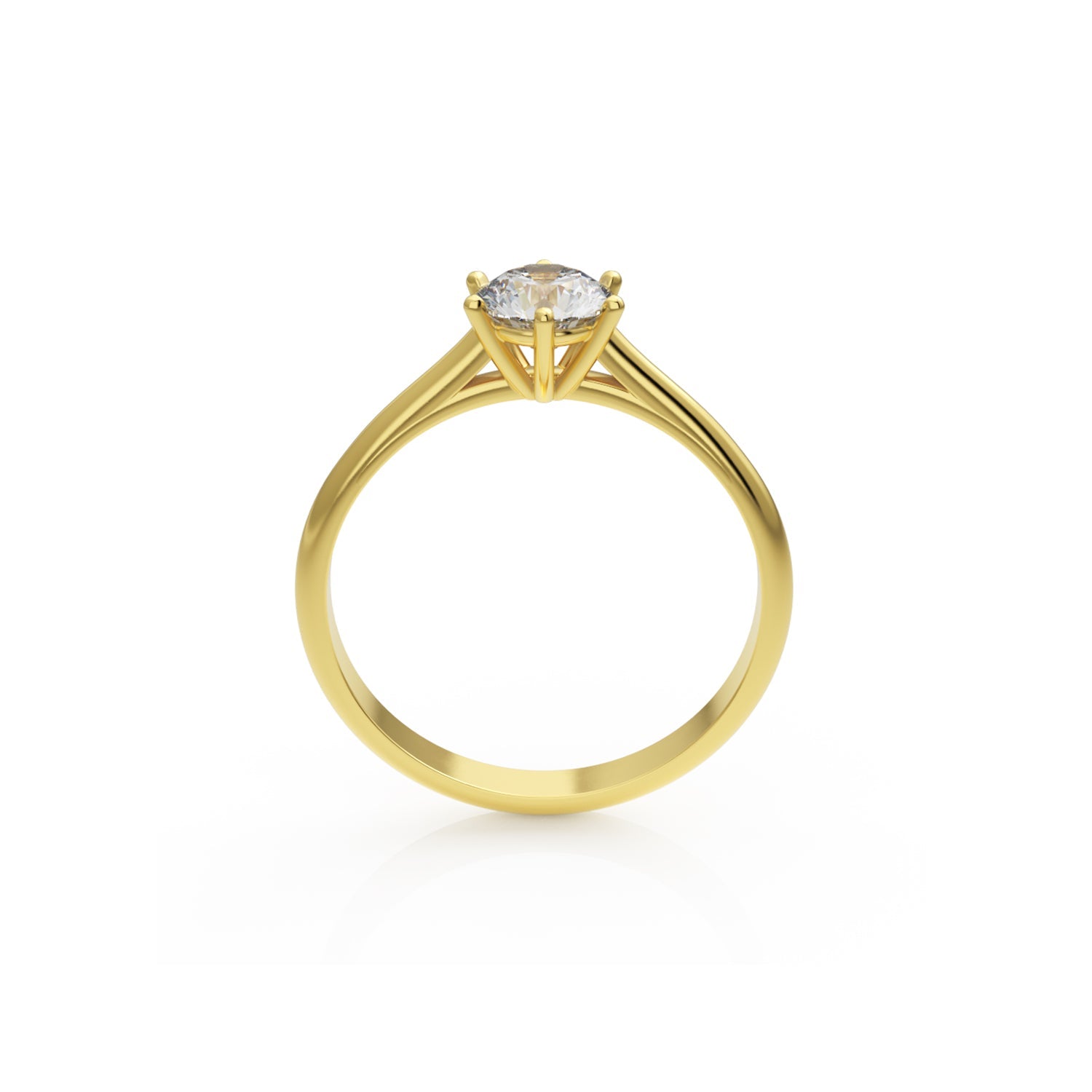 Verlobungsring Merdia H/SI – Gelbgold 18 Karat (750)