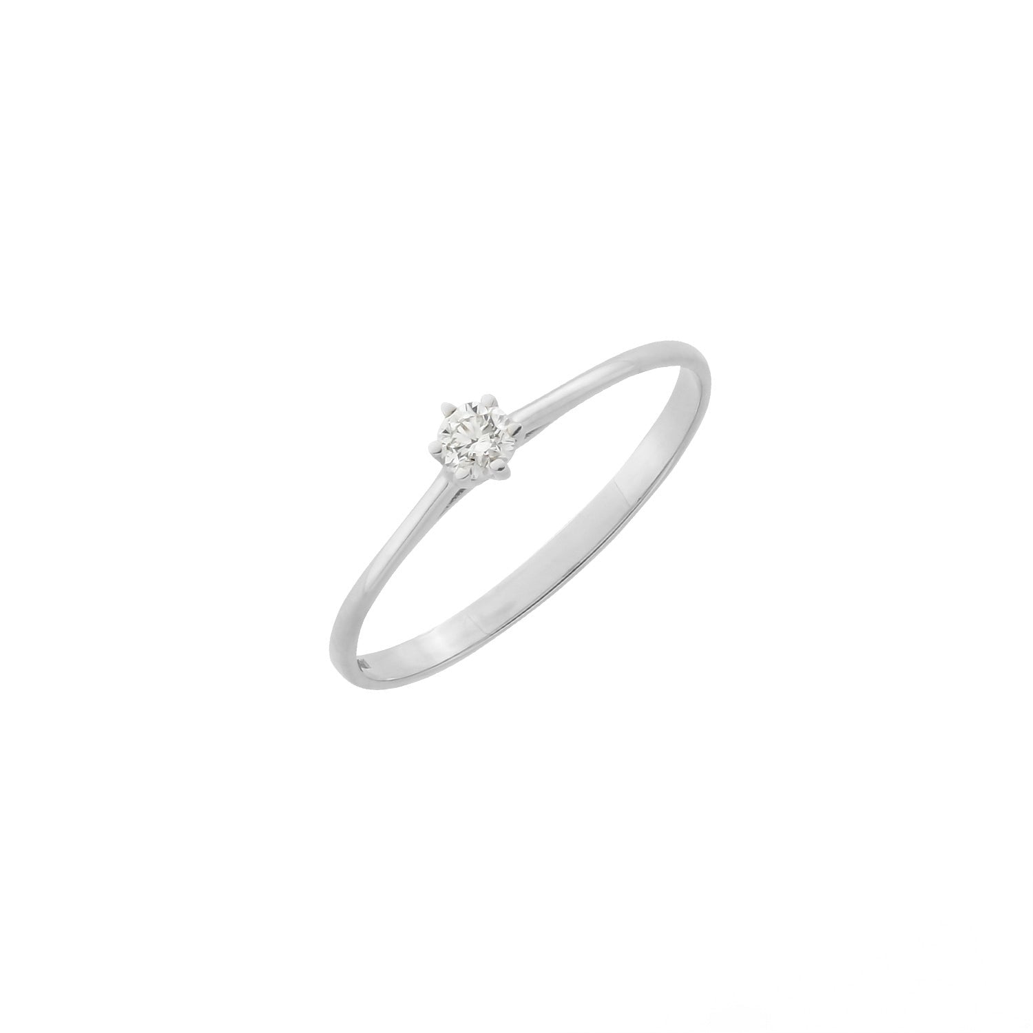 Verlobungsring Merdia in Weißgold 14 Karat (585) mit Lab-Grown-Diamant