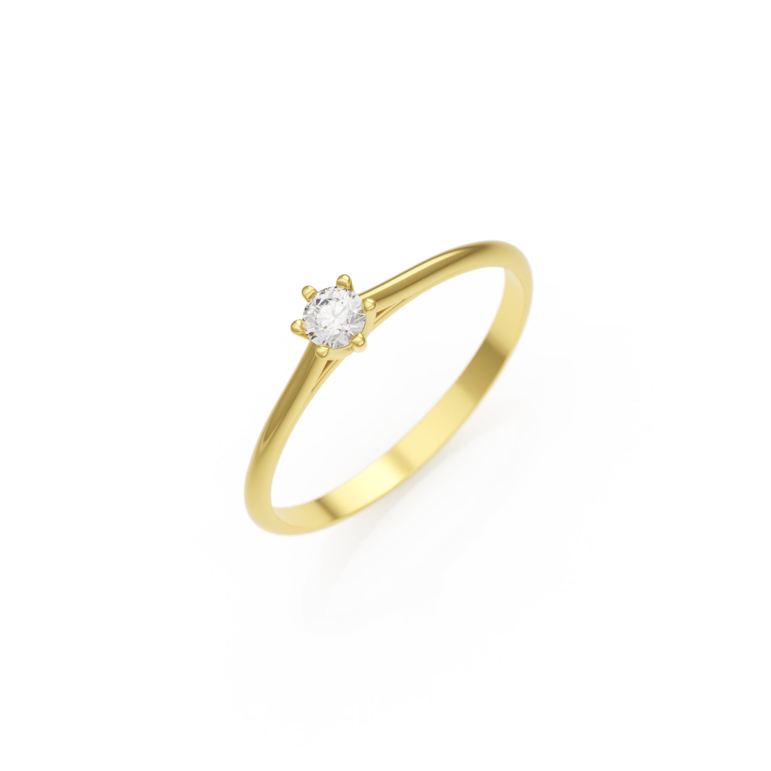 Verlobungsring Merdia Lab-Grown – Gelbgold 18 Karat (750)