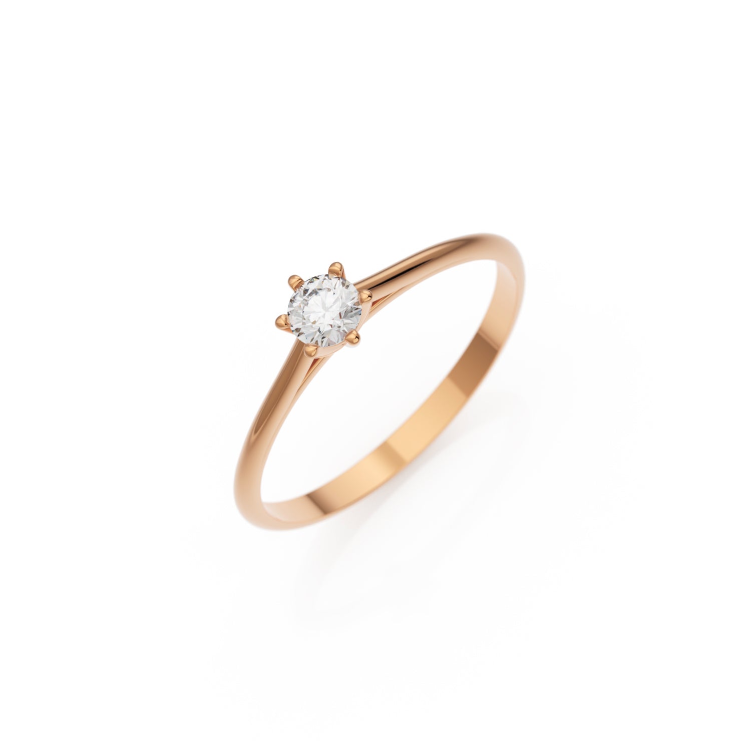 Verlobungsring Merdia Lab-Grown – Roségold 14 Karat (585)