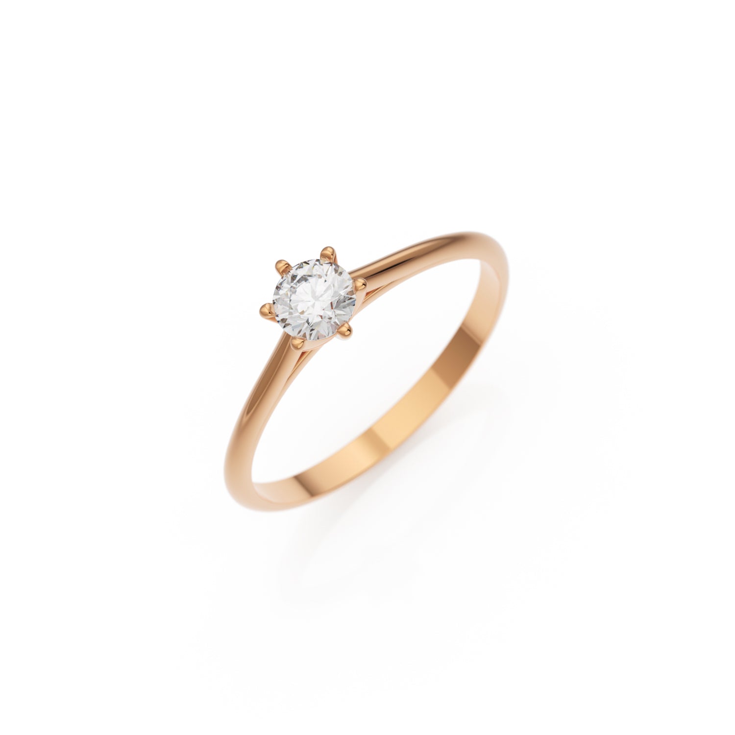 Verlobungsring Merdia Lab-Grown – Rotgold 14 Karat (585)