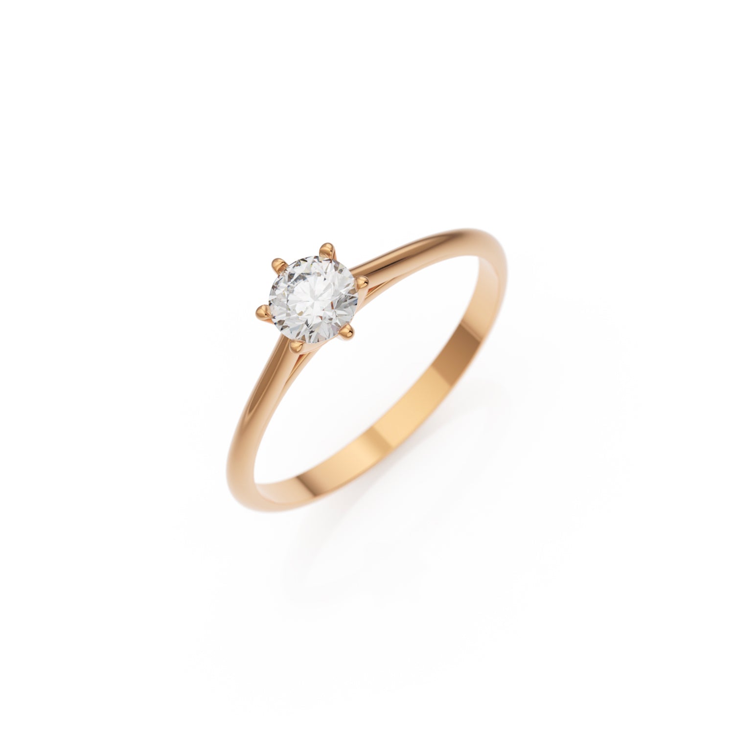 Verlobungsring Merdia H/SI – Roségold 18 Karat (750)