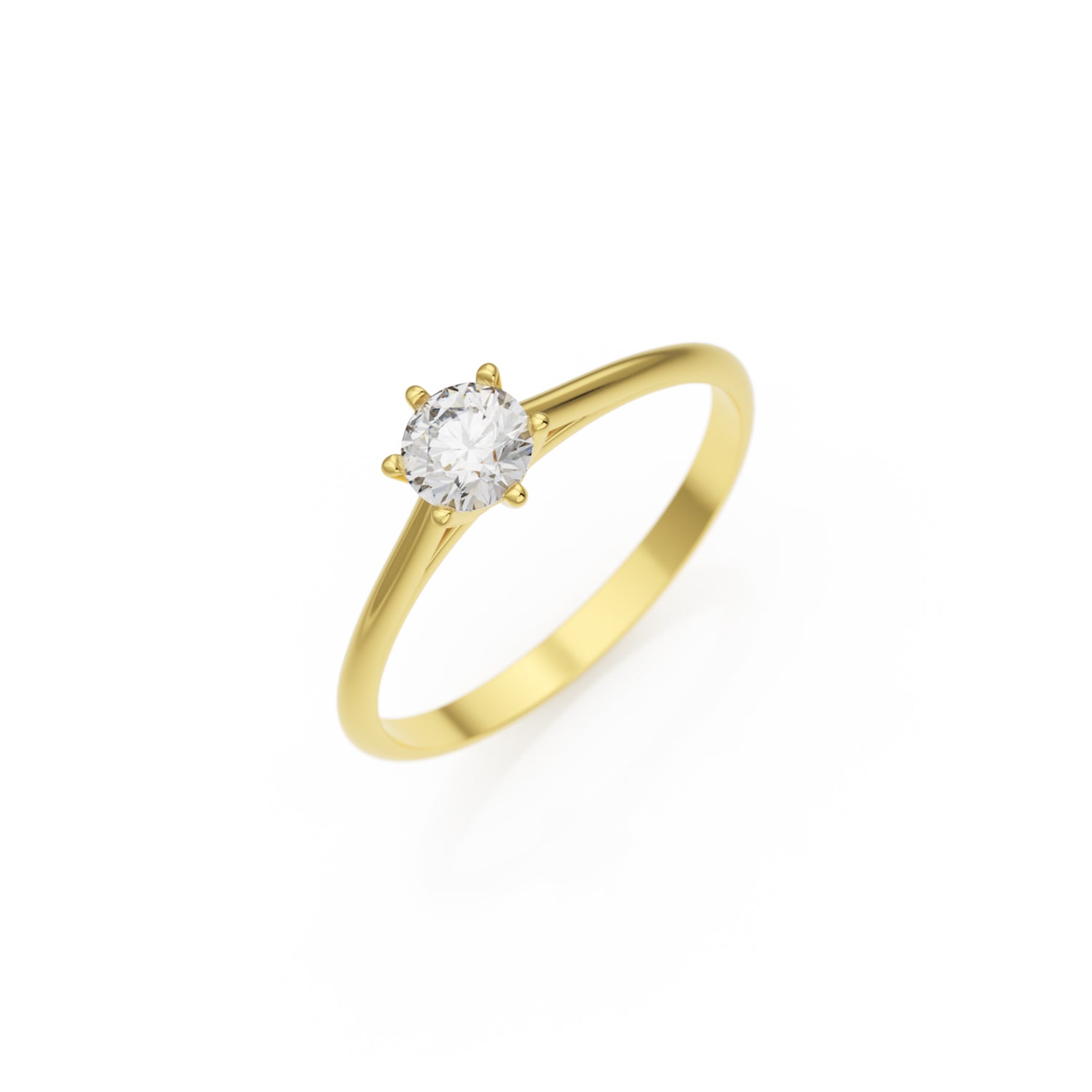 Verlobungsring Merdia Lab-Grown – Gelbgold 14 Karat (585)
