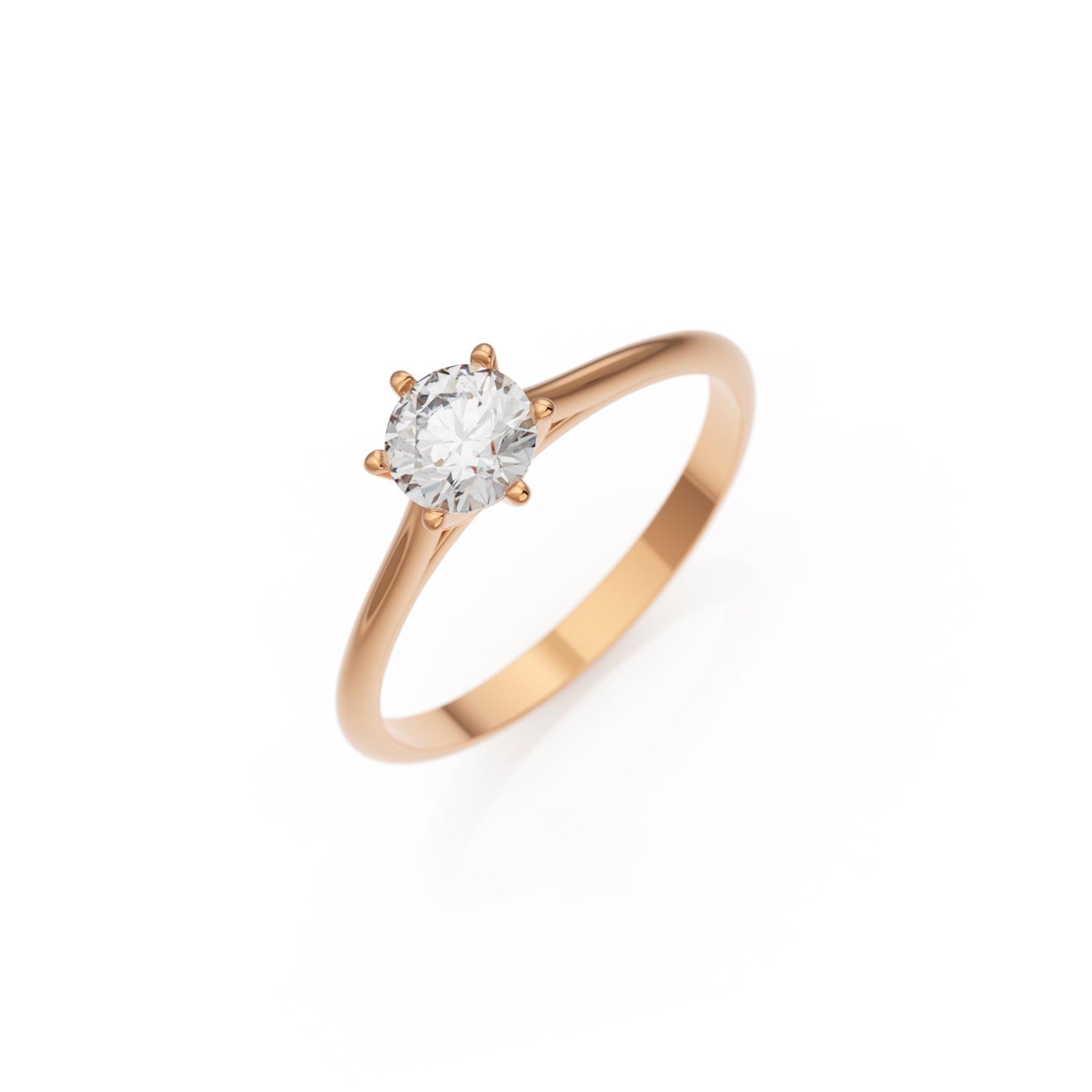 Verlobungsring Merdia G/VS – Roségold 18 Karat (750)