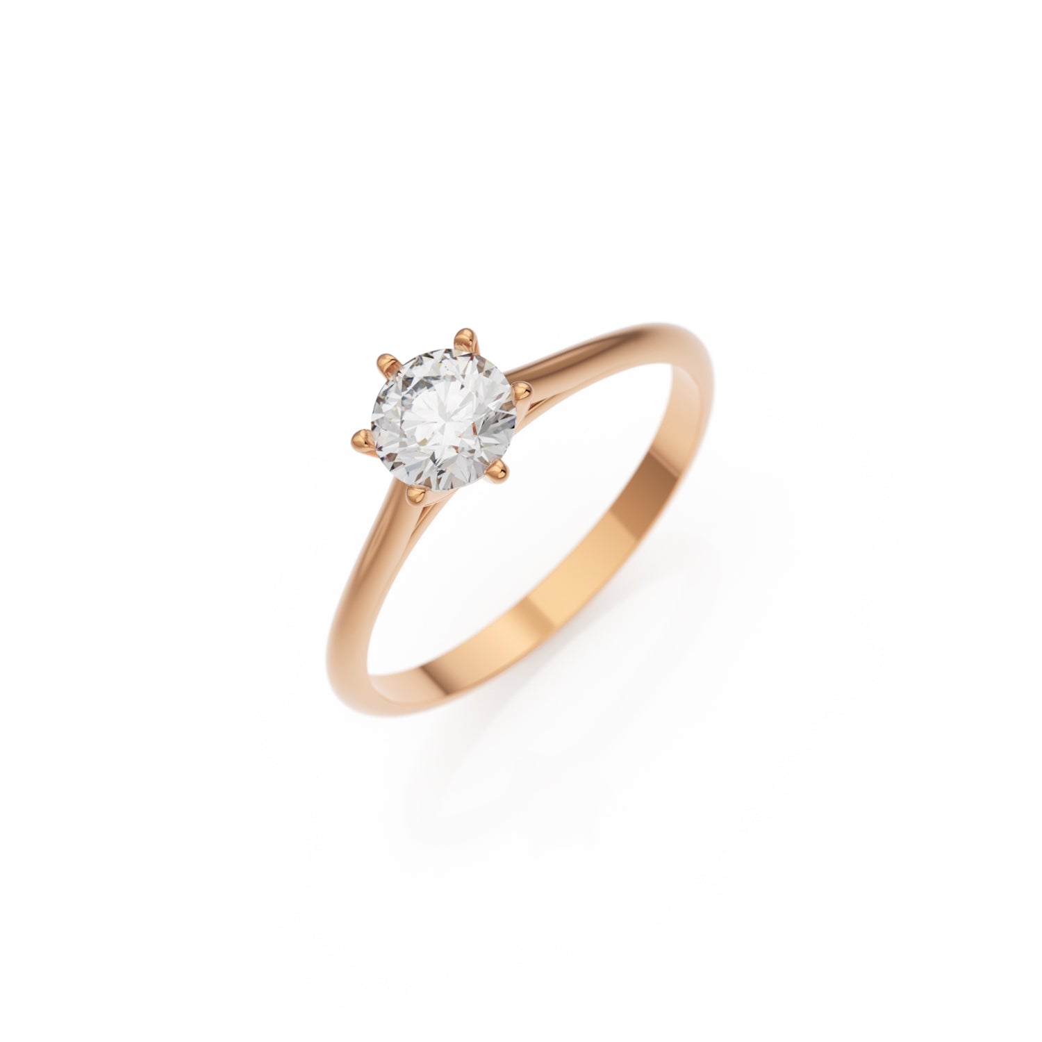 Verlobungsring Merdia Lab-Grown – Rotgold 14 Karat (585)