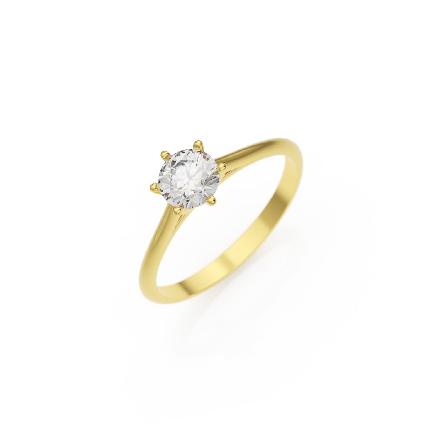 Verlobungsring Merdia Lab-Grown – Gelbgold 18 Karat (750)