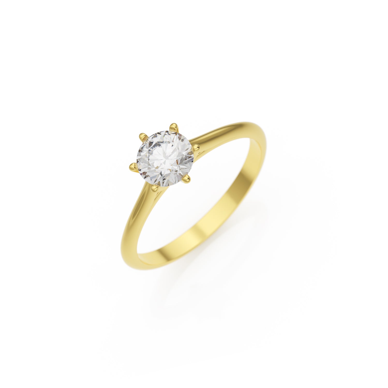 Verlobungsring Merdia Lab-Grown – Gelbgold 18 Karat (750)