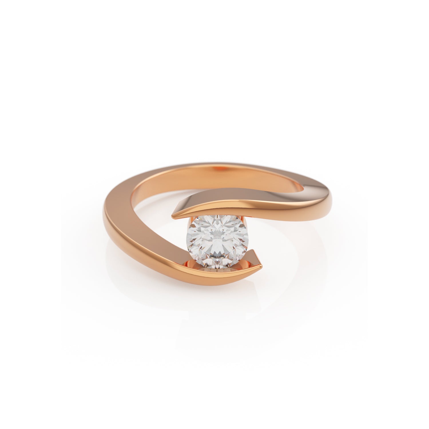 Verlobungsring Summertime G/VS – Rotgold 14 Karat (585)
