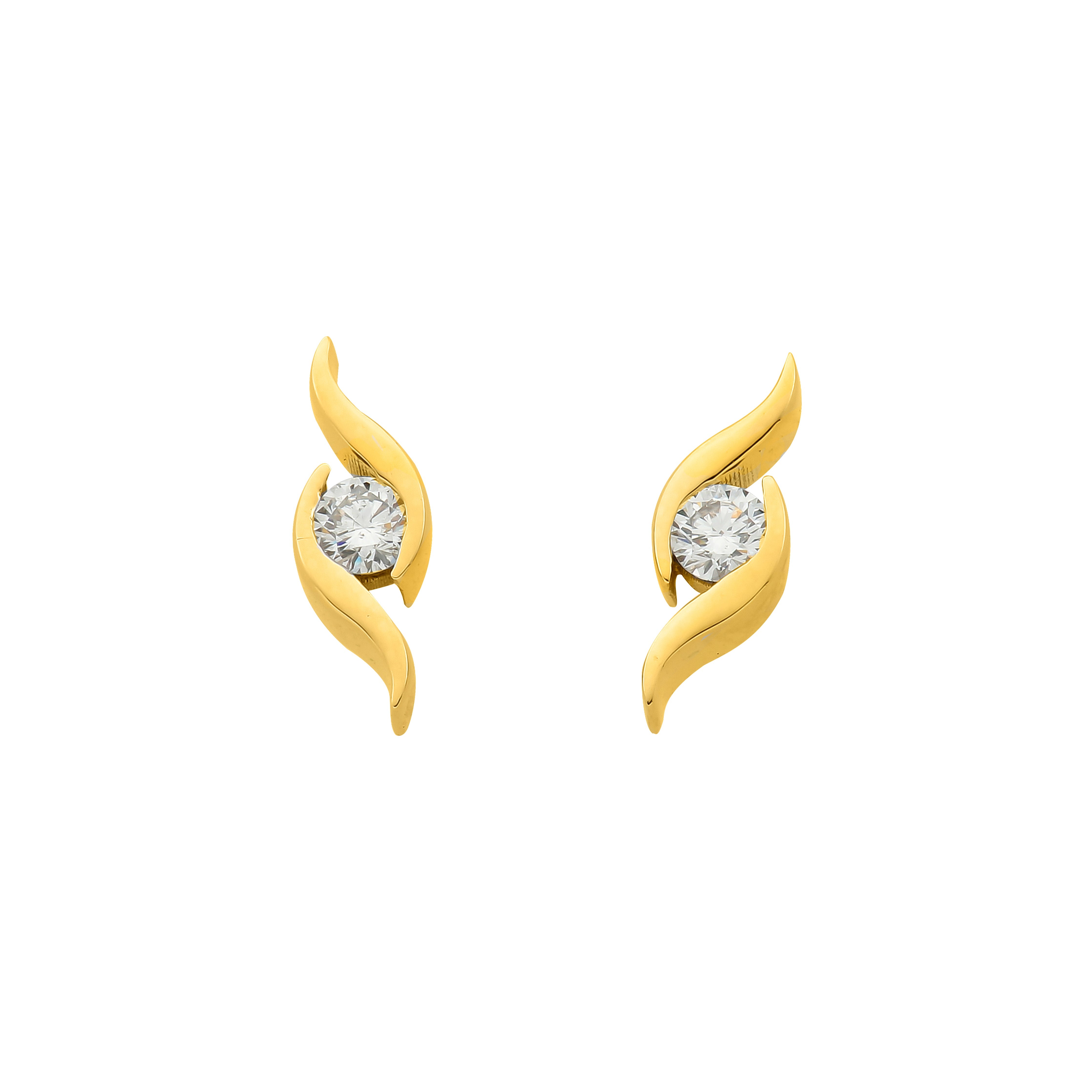 Ohrstecker Summertime – Gelbgold 14 Karat (585)