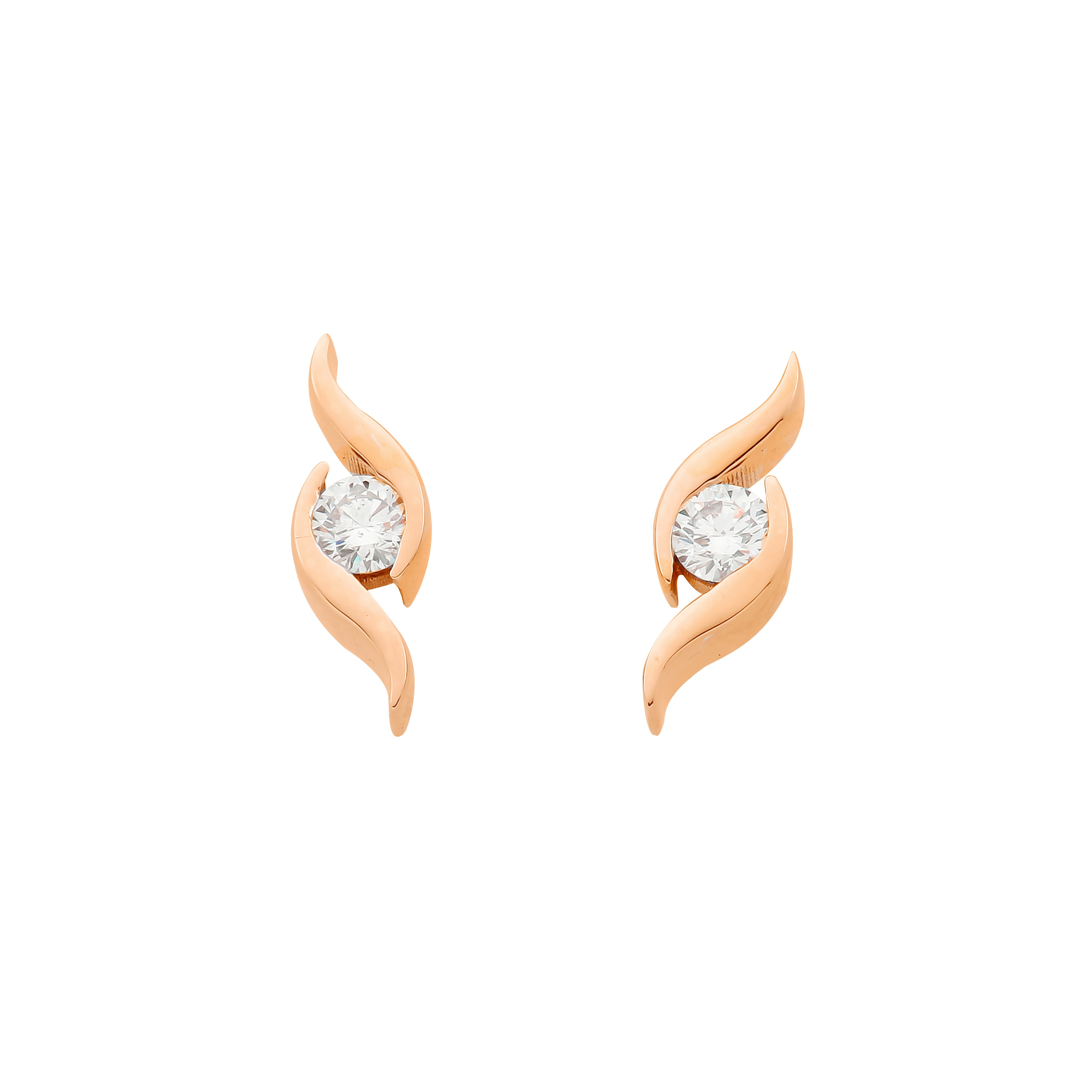 Ohrstecker Summertime – Roségold 18 Karat (750)