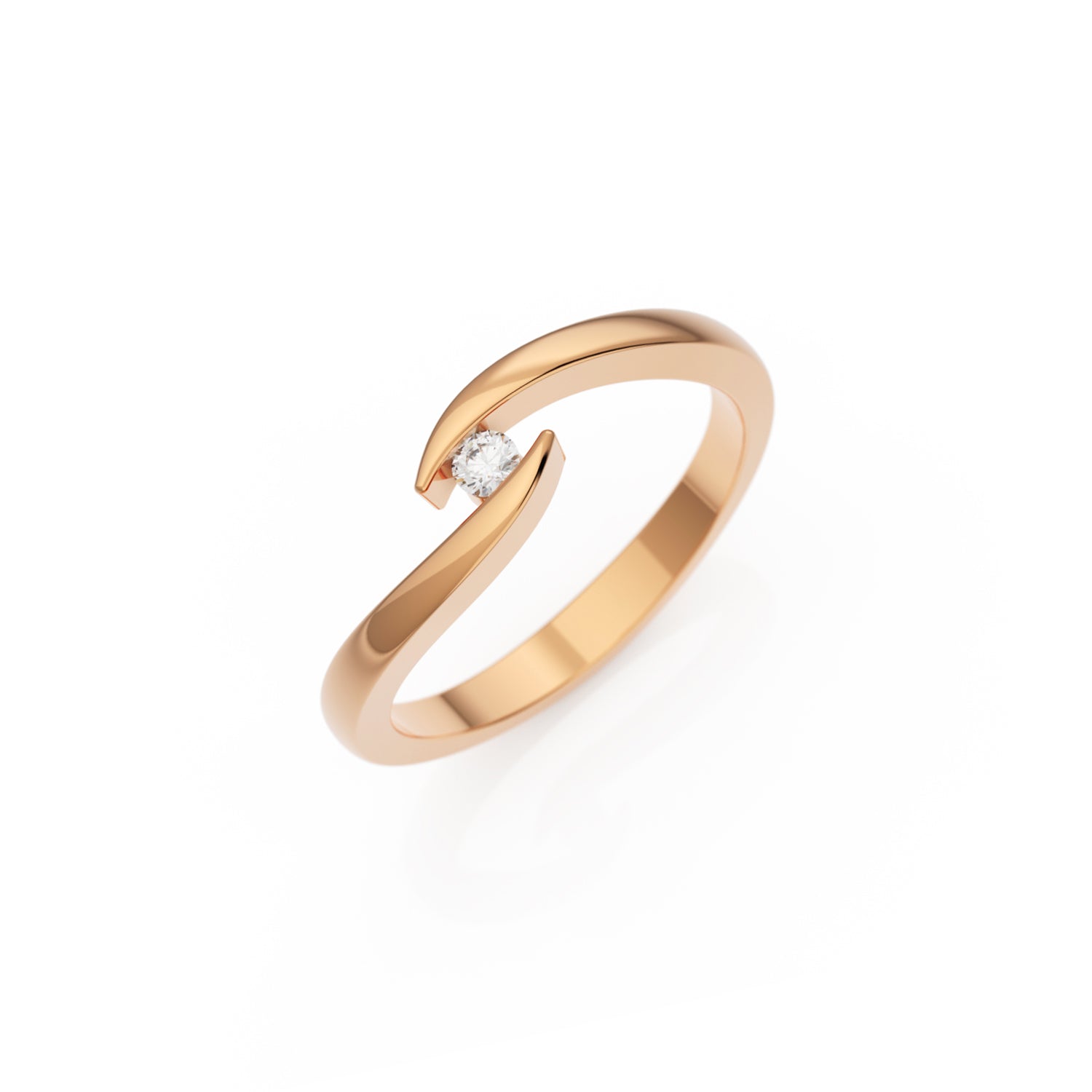 Verlobungsring Summertime G/VS – Rotgold 14 Karat (585)