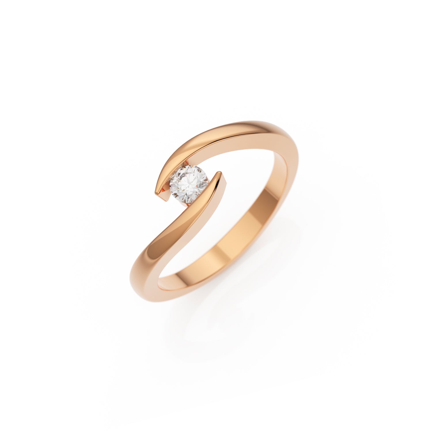 Verlobungsring Summertime H/SI – Rotgold 14 Karat (585)