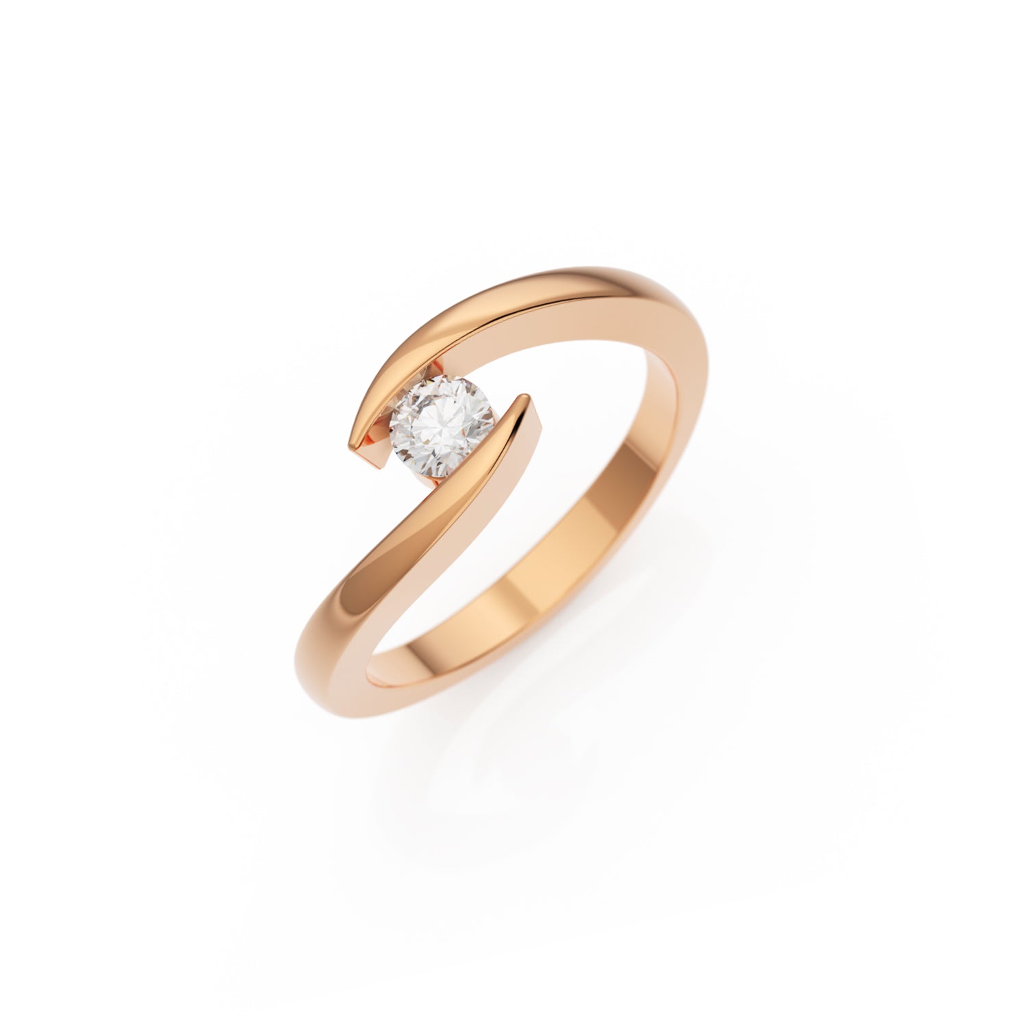 Verlobungsring Summertime H/SI – Rotgold 14 Karat (585)
