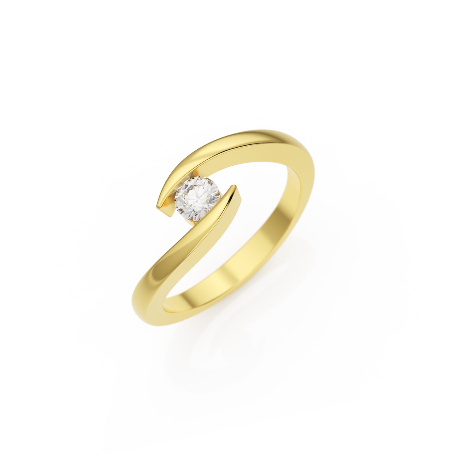 Verlobungsring Summertime G/VS – Gelbgold 14 Karat (585)