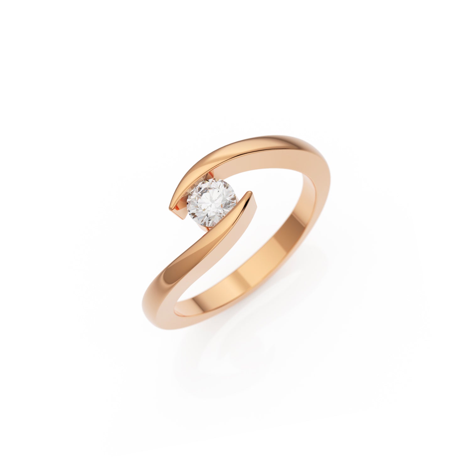 Verlobungsring Summertime H/SI – Rotgold 14 Karat (585)