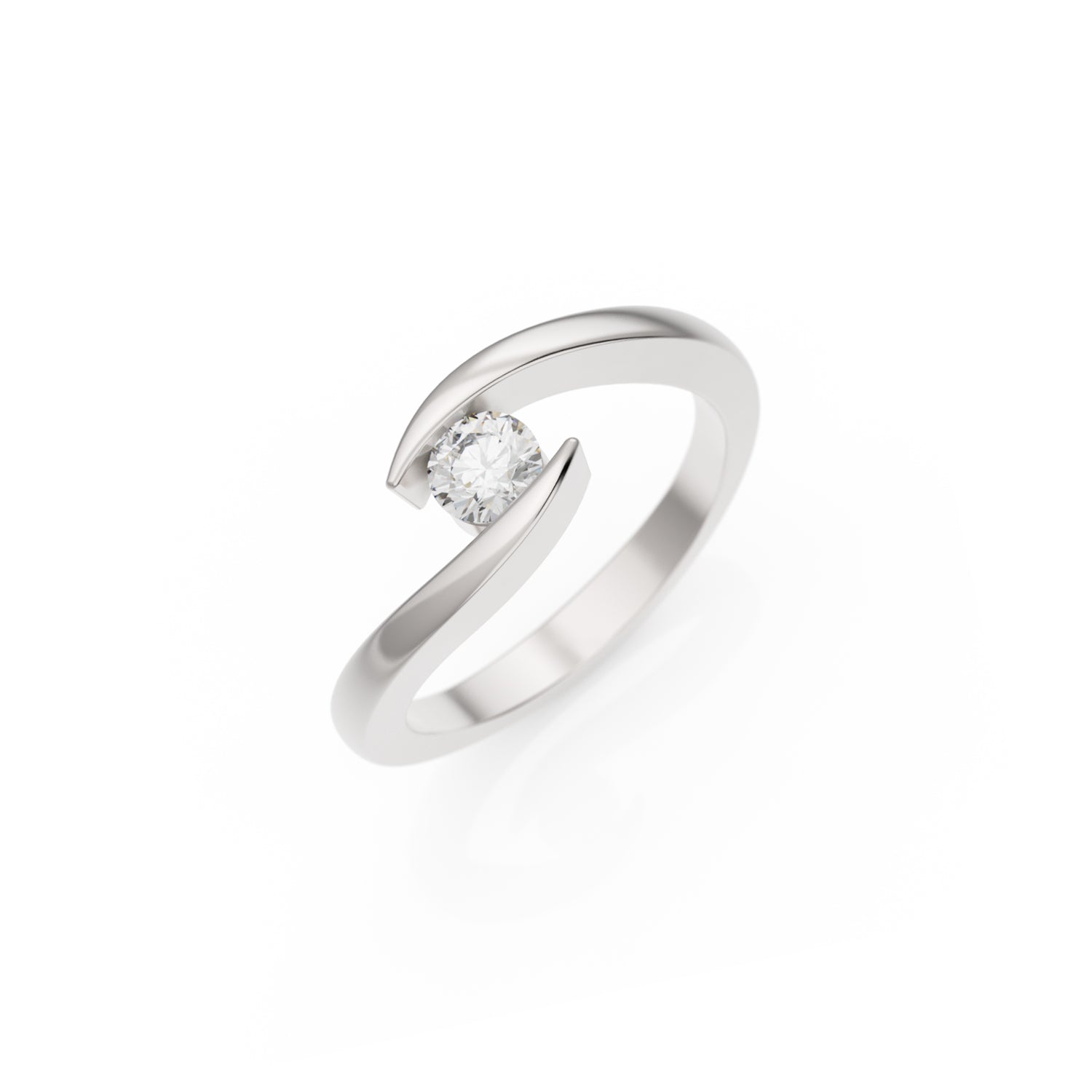 Verlobungsring Summertime G/VS – Platin (950)