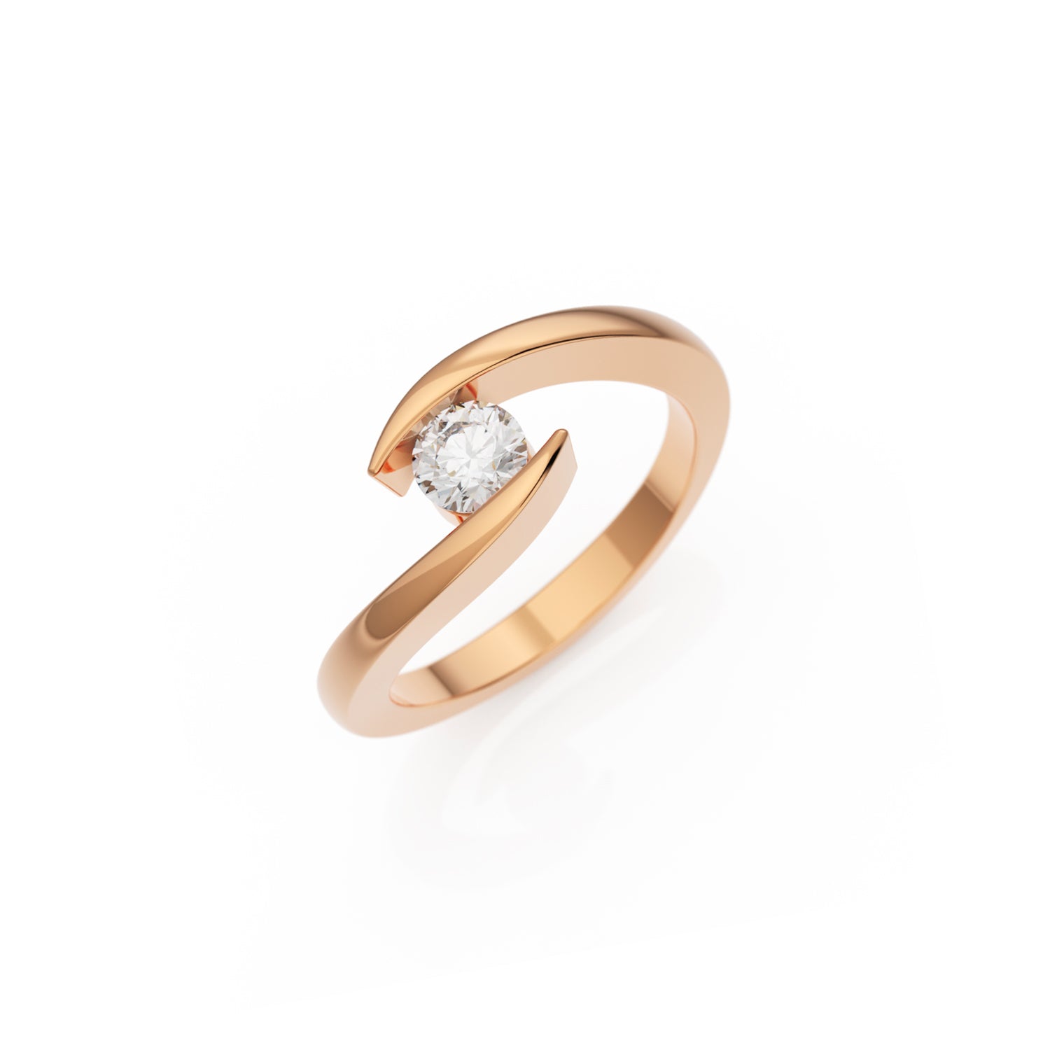 Verlobungsring Summertime H/SI – Rotgold 14 Karat (585)
