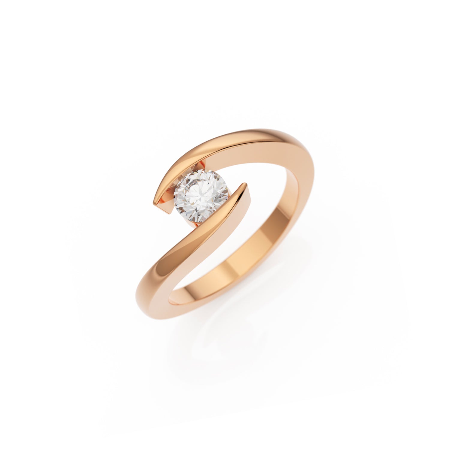 Verlobungsring Summertime G/VS – Rotgold 14 Karat (585)