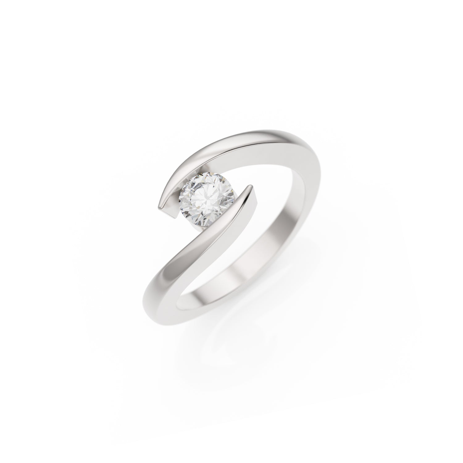 Verlobungsring Summertime G/VS – Platin (950)