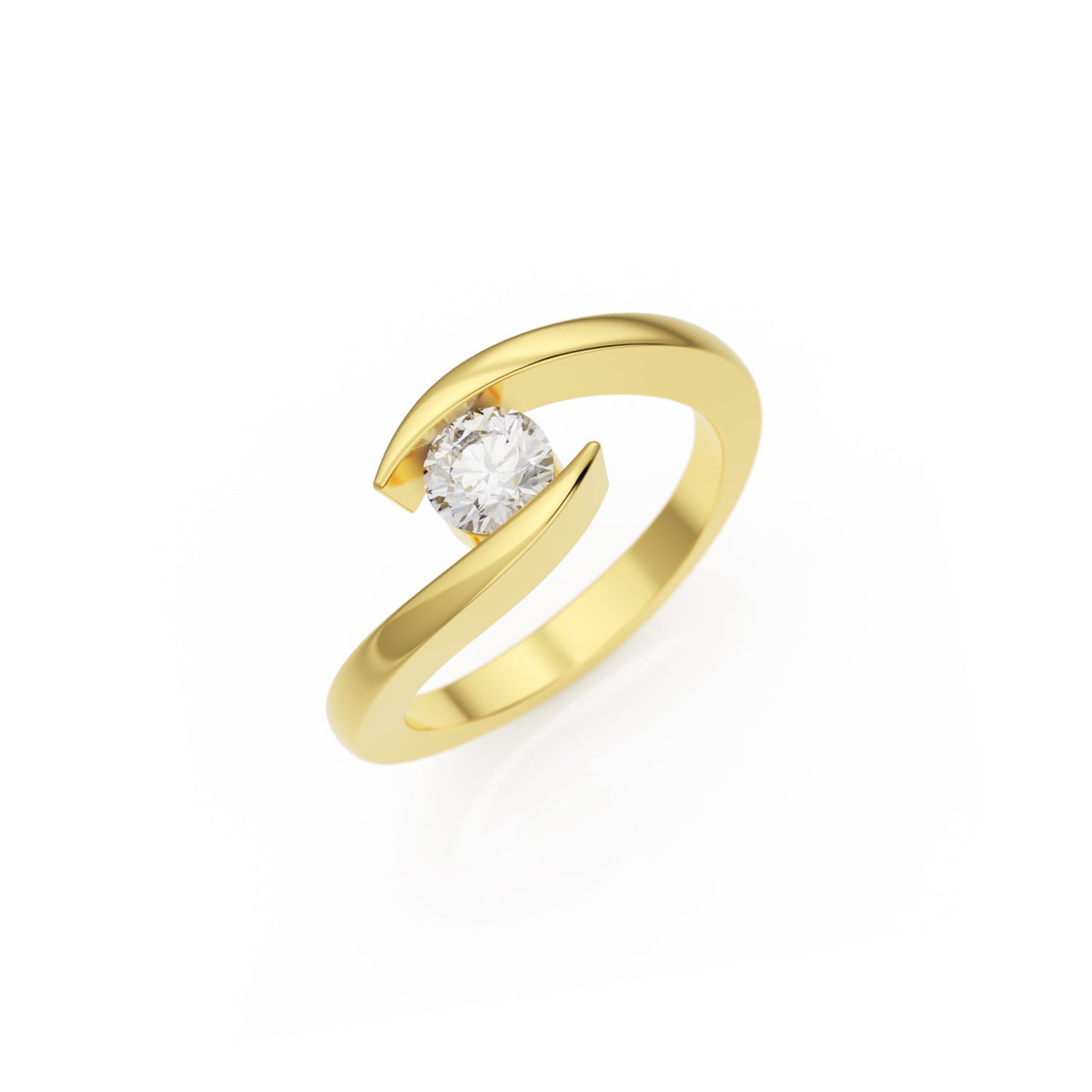 Verlobungsring Summertime G/VS – Gelbgold 14 Karat (585)