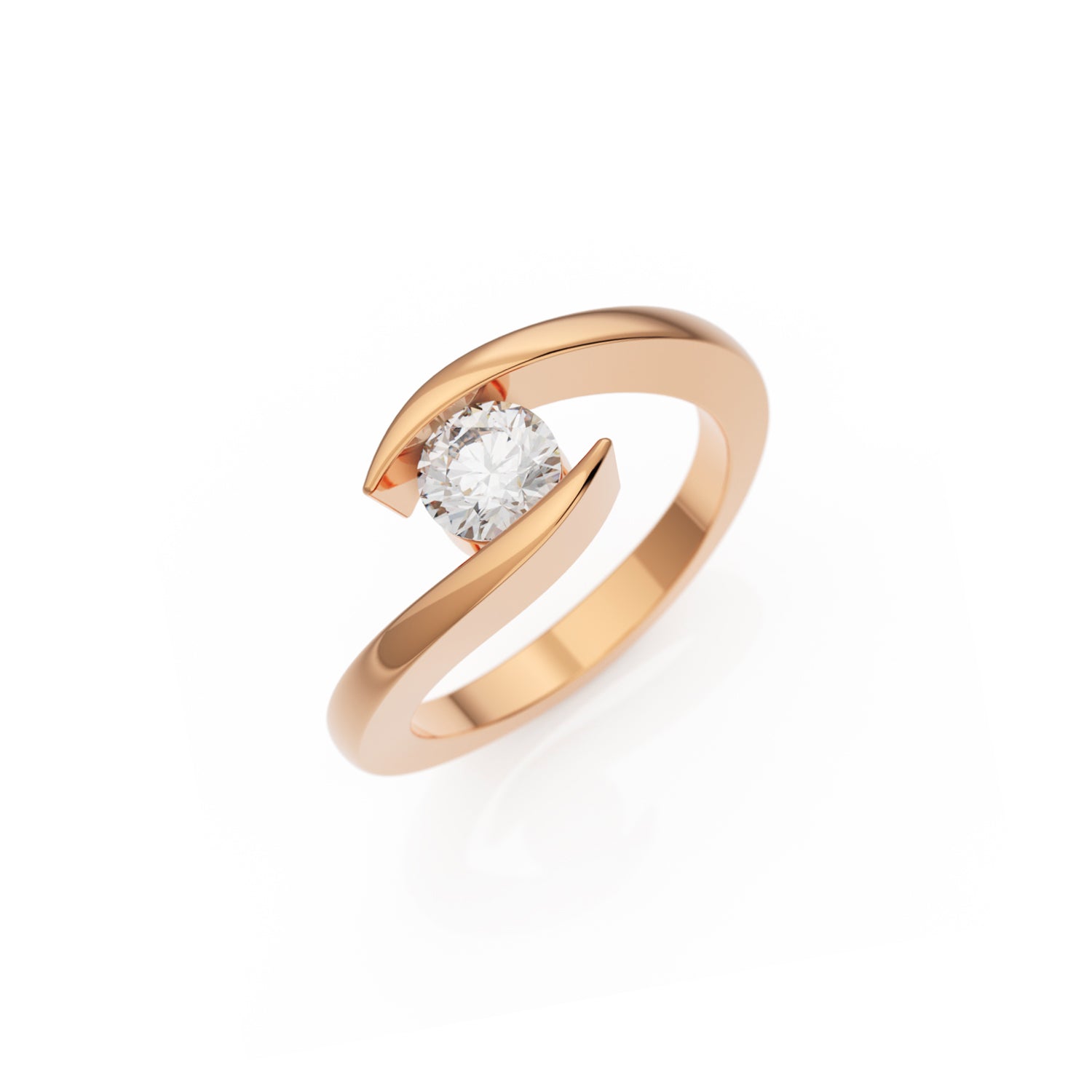 Verlobungsring Summertime G/VS – Rotgold 14 Karat (585)