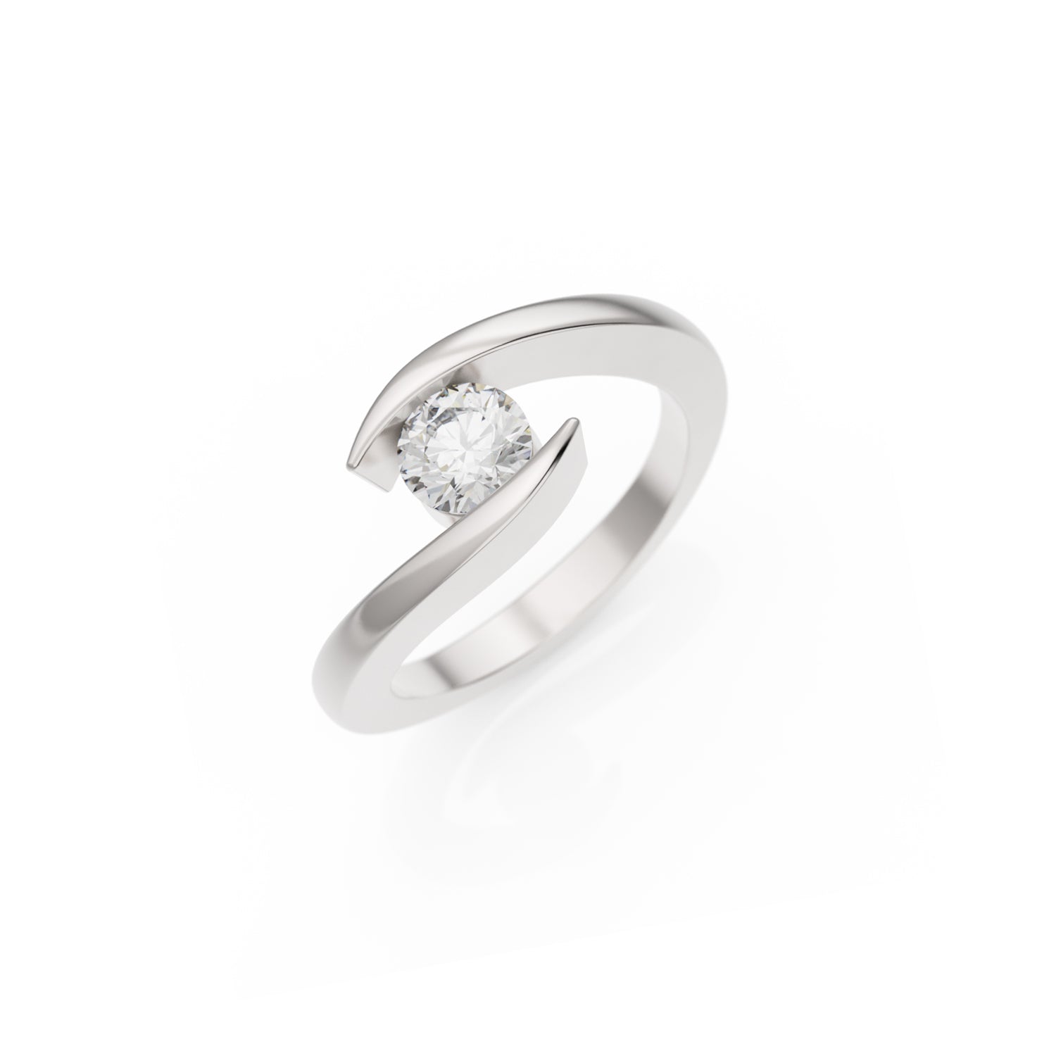 Verlobungsring Summertime H/SI – Platin (950)