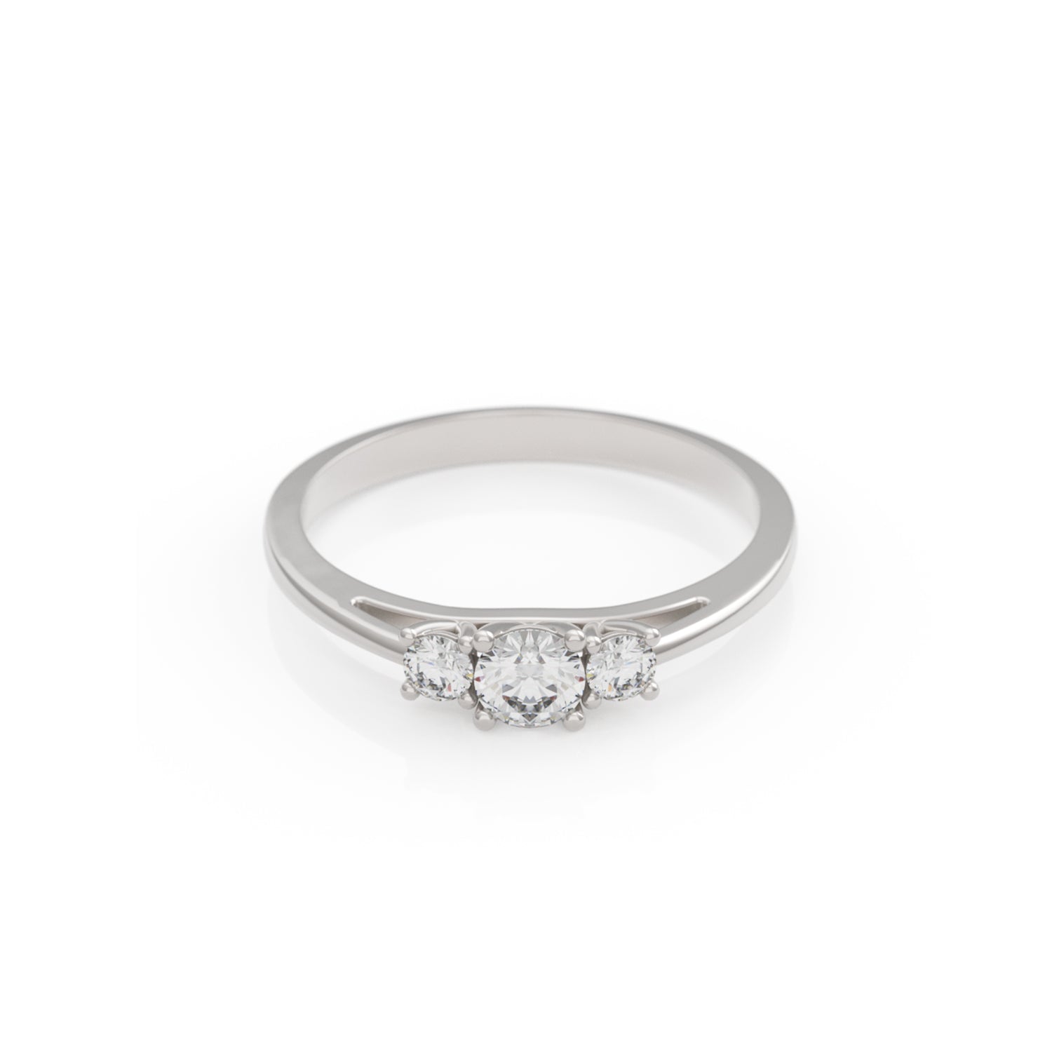 Verlobungsring Trilogy Lab-Grown – Rotgold 14 Karat (585)