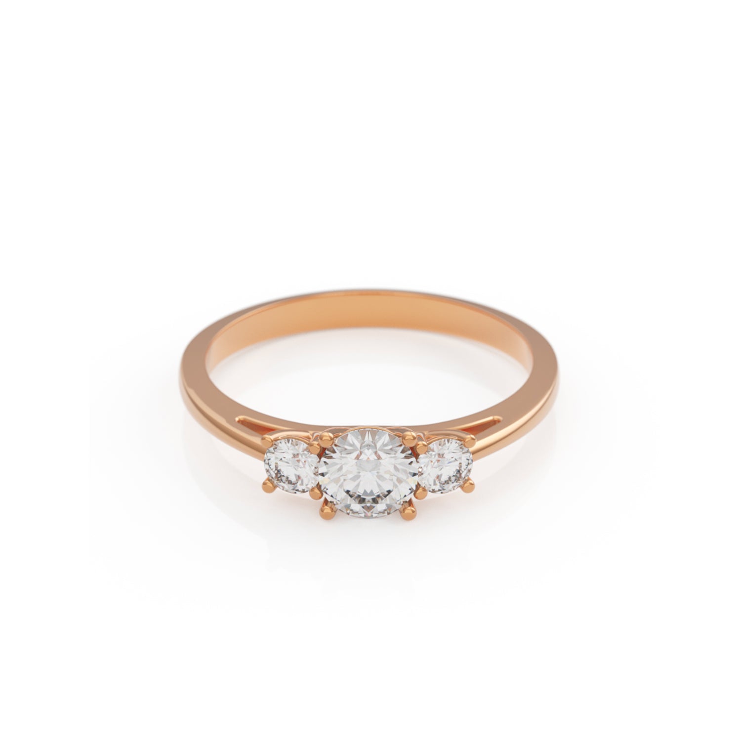 Verlobungsring Trilogy – Roségold 14 Karat (585)