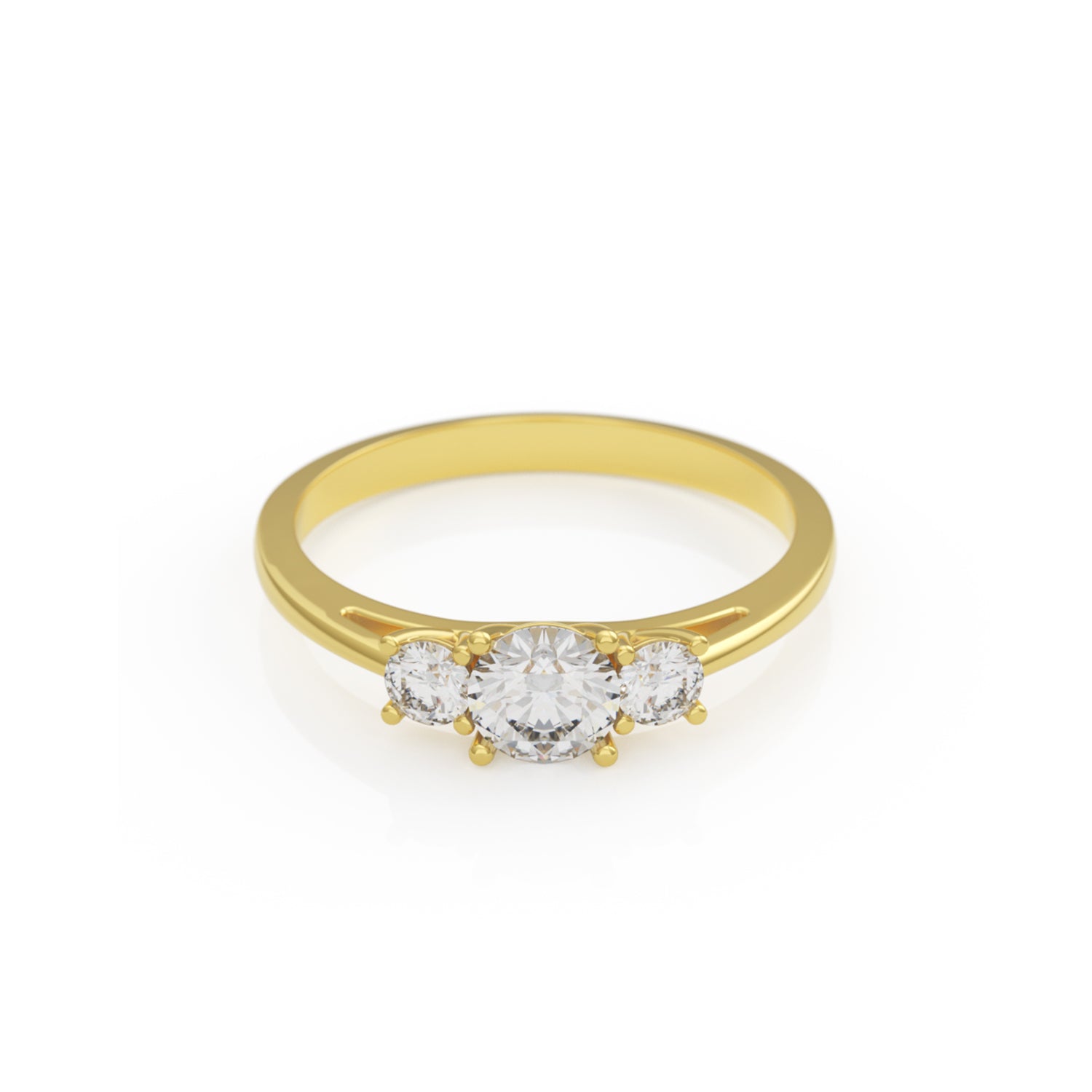 Verlobungsring Trilogy – Gelbgold 14 Karat (585)