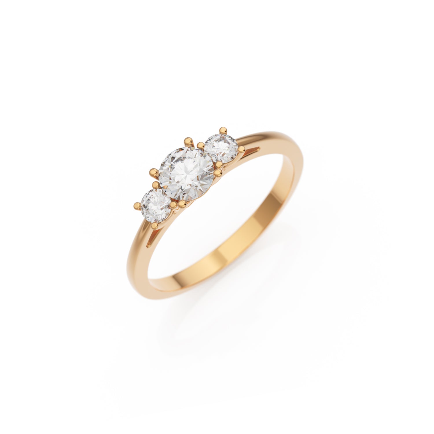 Verlobungsring Trilogy – Roségold 14 Karat (585)