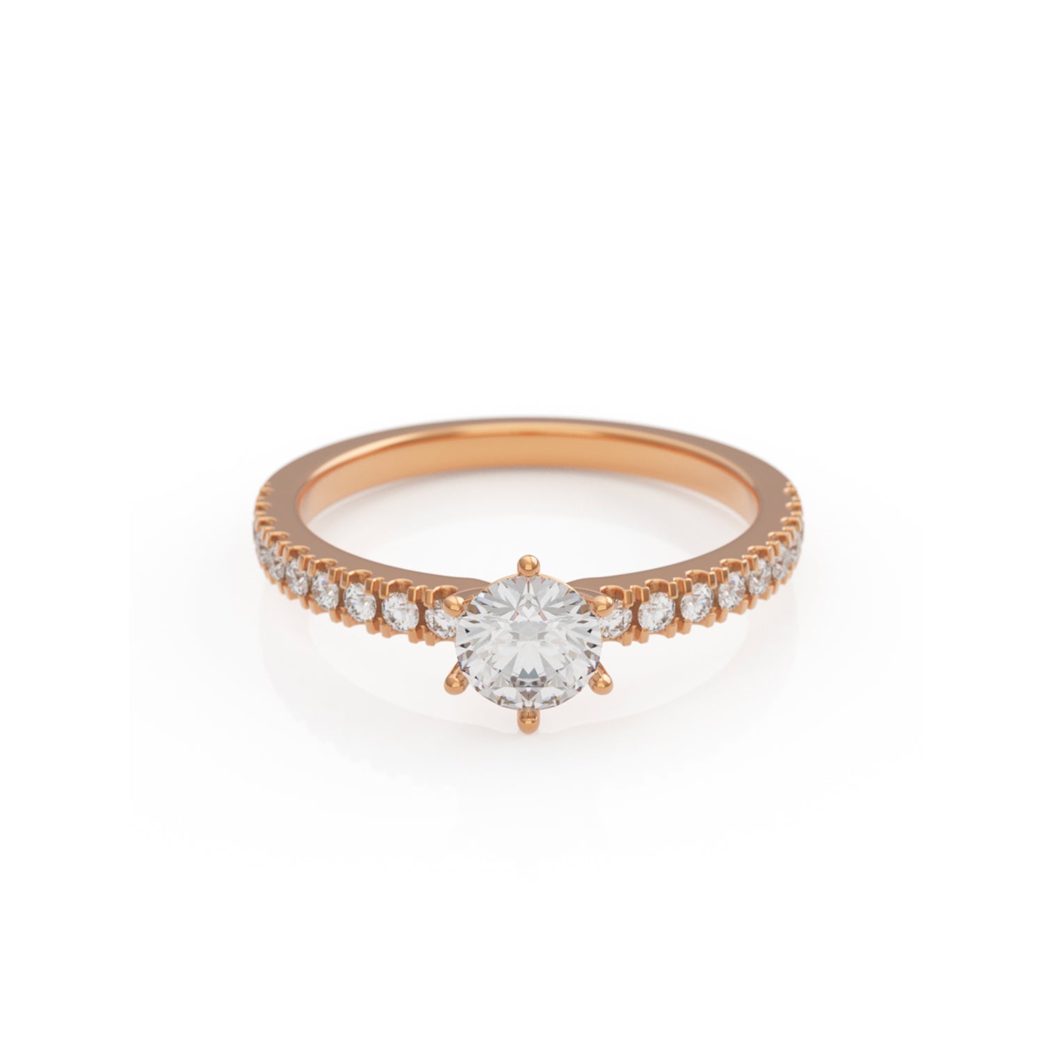 Verlobungsring L'Amour Rotgold