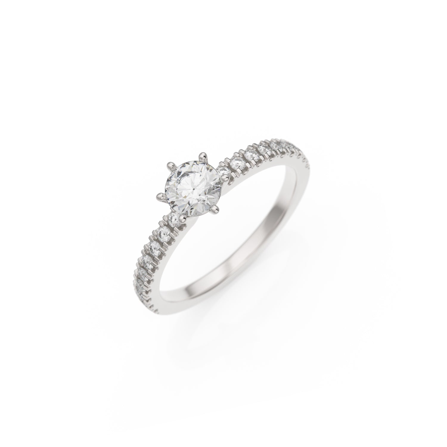 Verlobungsring L'Amour in Weißgold 18 Karat (750)