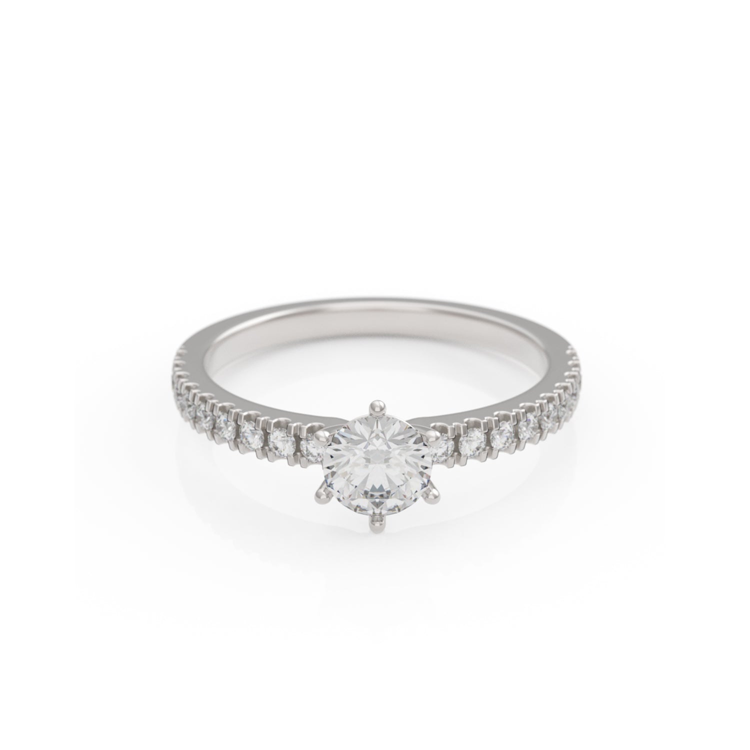 Verlobungsring L'Amour in Weißgold 18 Karat (750)