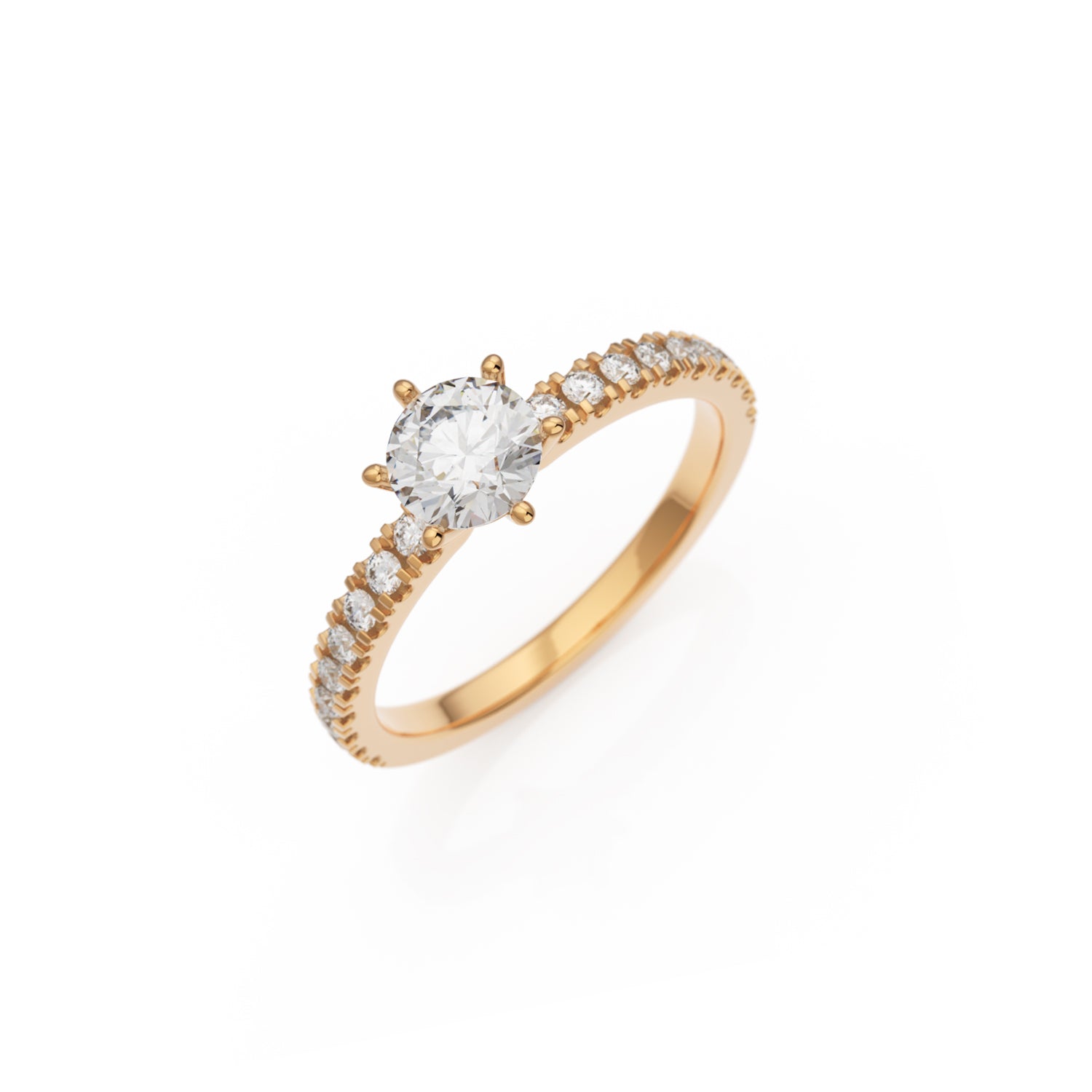 Verlobungsring L'Amour in Roségold 14 Karat (585) mit 0,50 ct Lab-Grown-Diamant