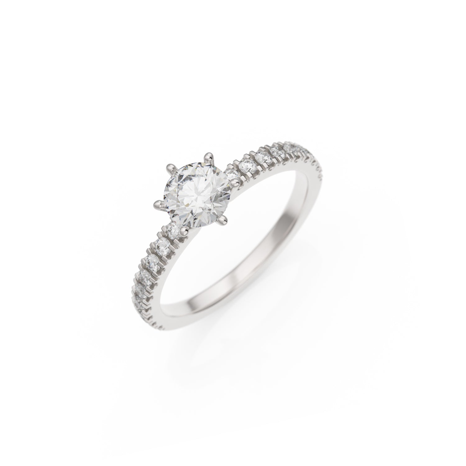 Verlobungsring L'Amour in Weißgold 18 Karat (750)