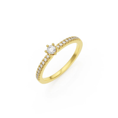 Verlobungsring L'Amour G/VS – Gelbgold 14 Karat (585)