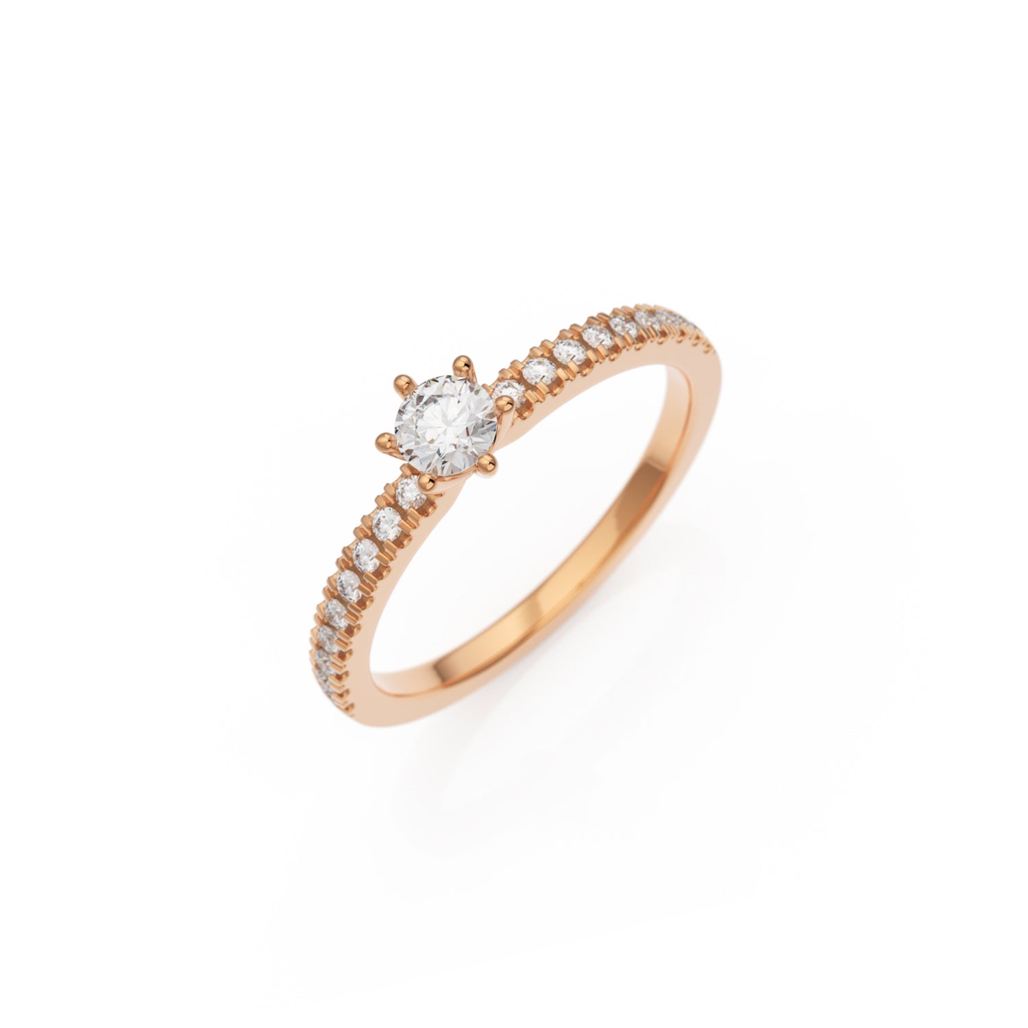 Verlobungsring L'Amour Lab-Grown Rotgold