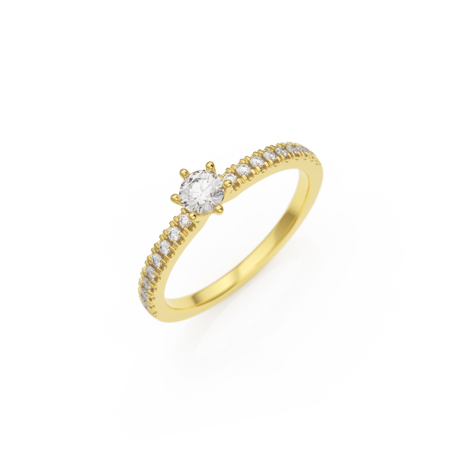 Verlobungsring L'Amour Gelbgold