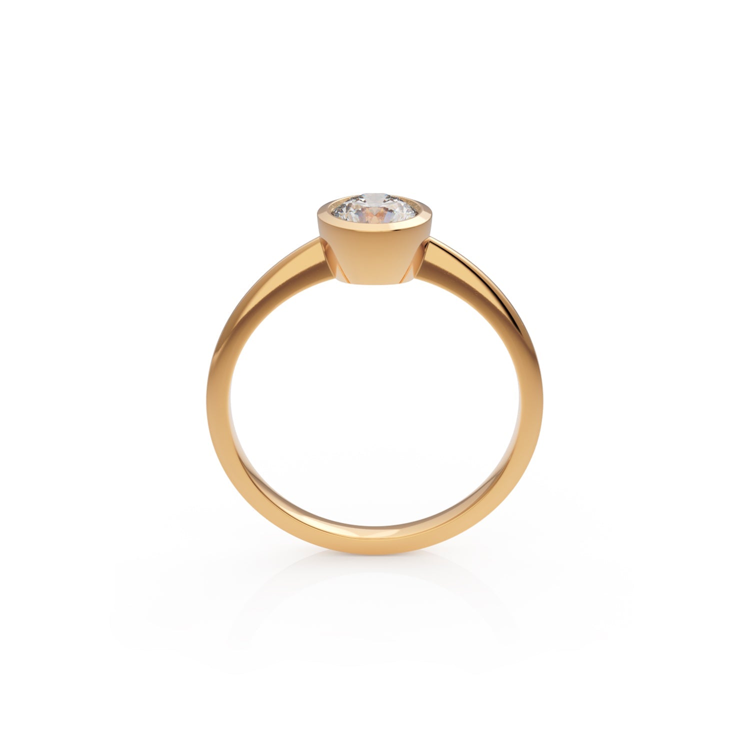 Verlobungsring Ivette G/VS – Roségold 14 Karat (585)