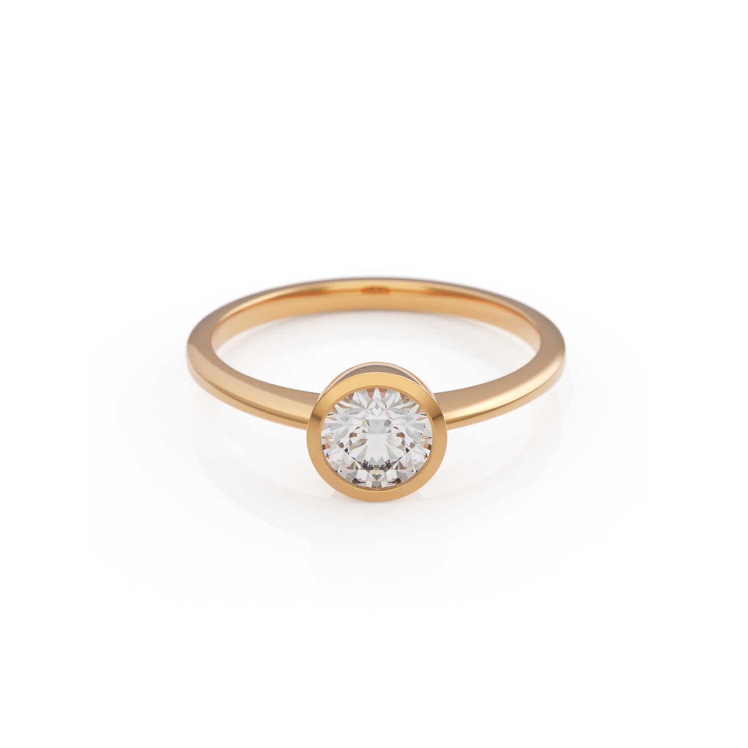 Verlobungsring Ivette G/VS – Roségold 18 Karat (750)