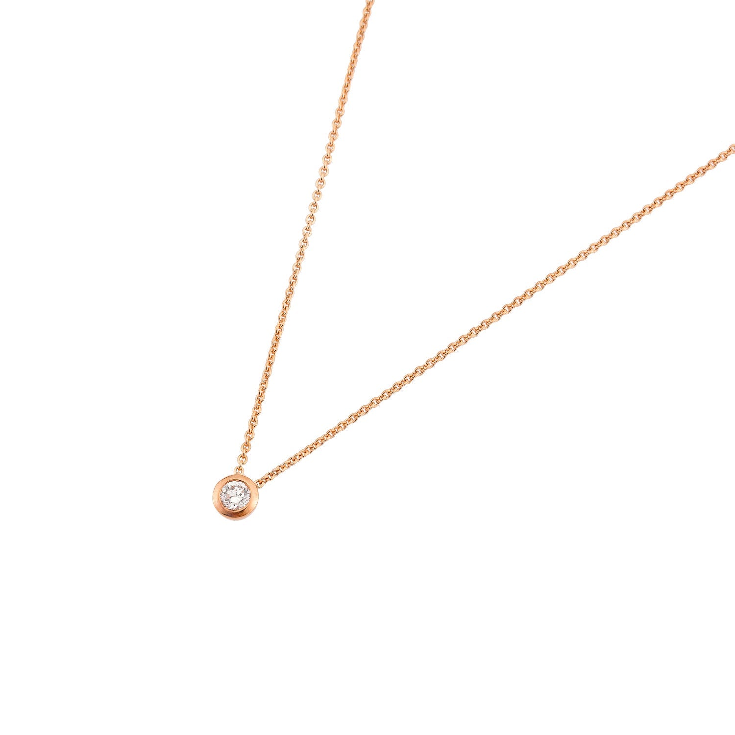 Collier Ivette Lab-Grown – Roségold 14 Karat (585)