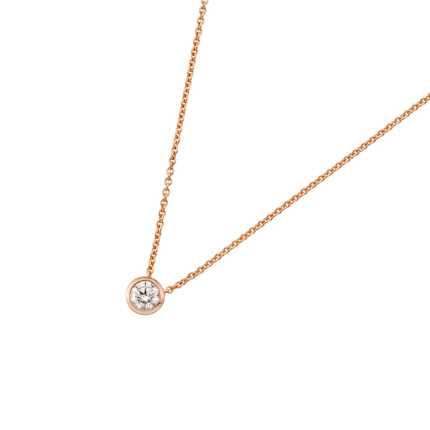 Collier Ivette Lab-Grown – Roségold 14 Karat (585)