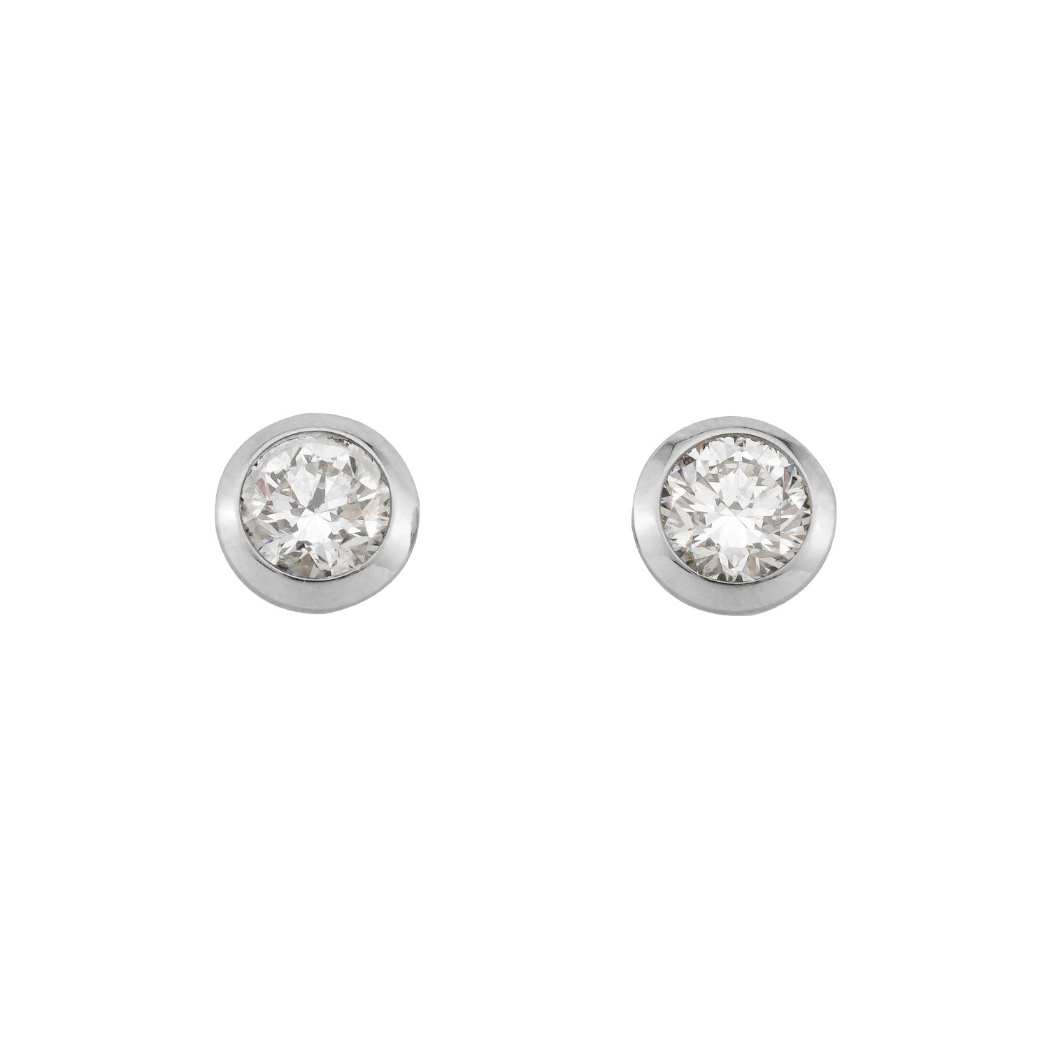 Ohrstecker Ivette in Weißgold 14 Karat (585) mit 0,30 ct Brillant