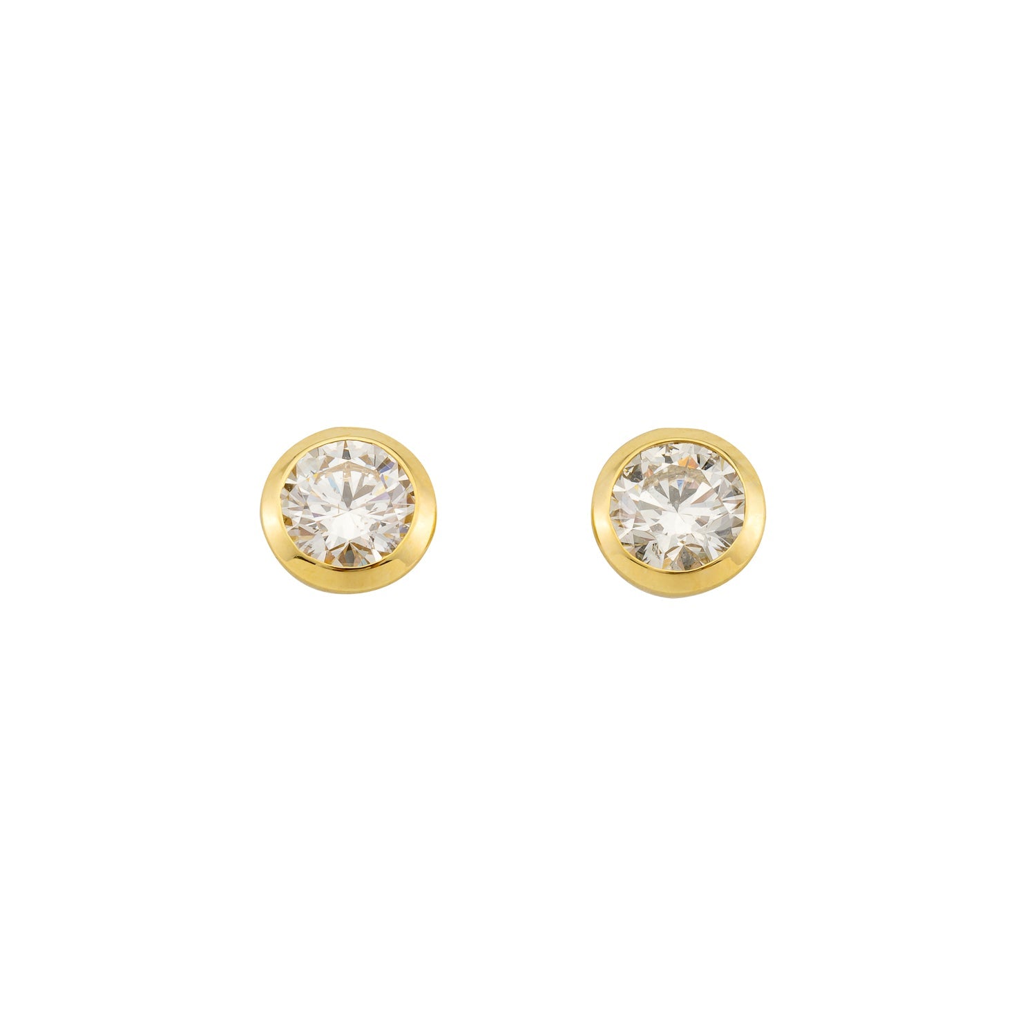 Ohrstecker Ivette Lab-Grown – Weißgold 18 Karat (750)