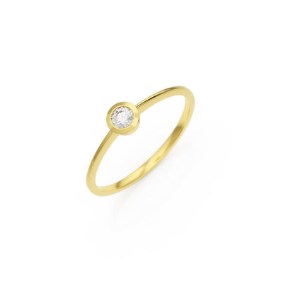 Verlobungsring Ivette G/VS – Gelbgold 14 Karat (585)
