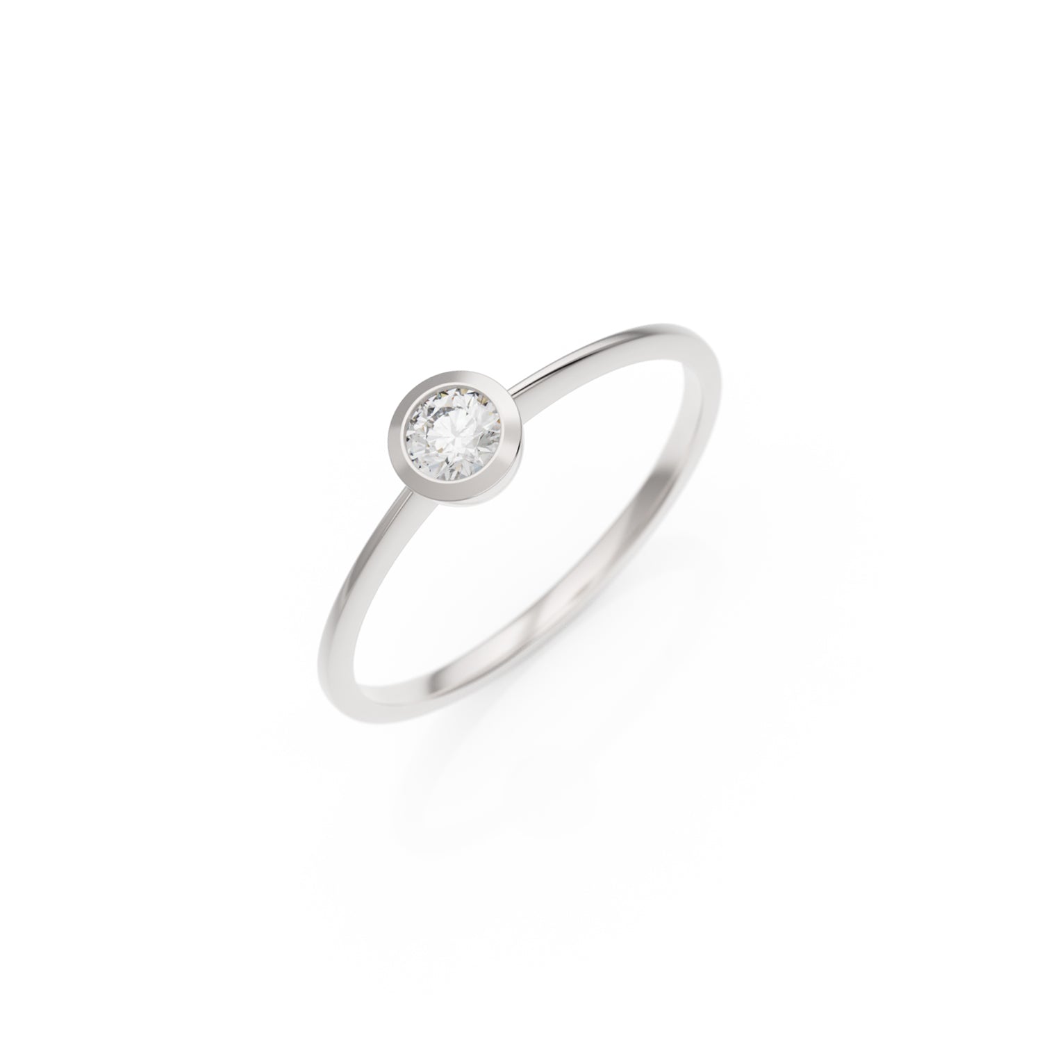 Verlobungsring Ivette G/VS – Platin (950)