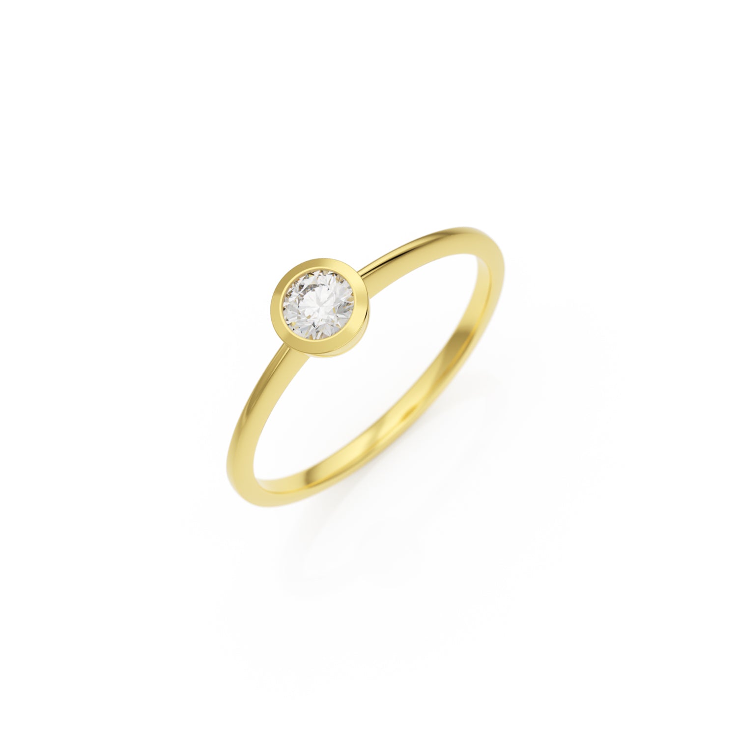Verlobungsring Ivette G/VS – Gelbgold 18 Karat (750)