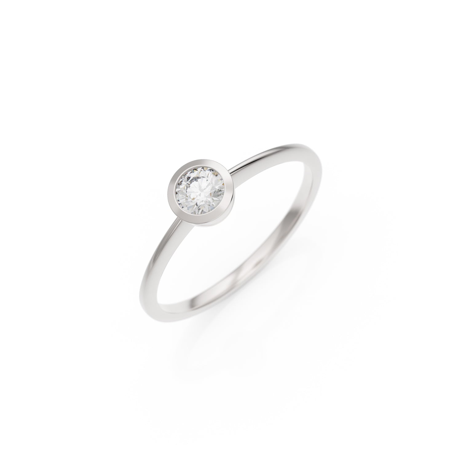 Verlobungsring Ivette H/SI – Platin (950)
