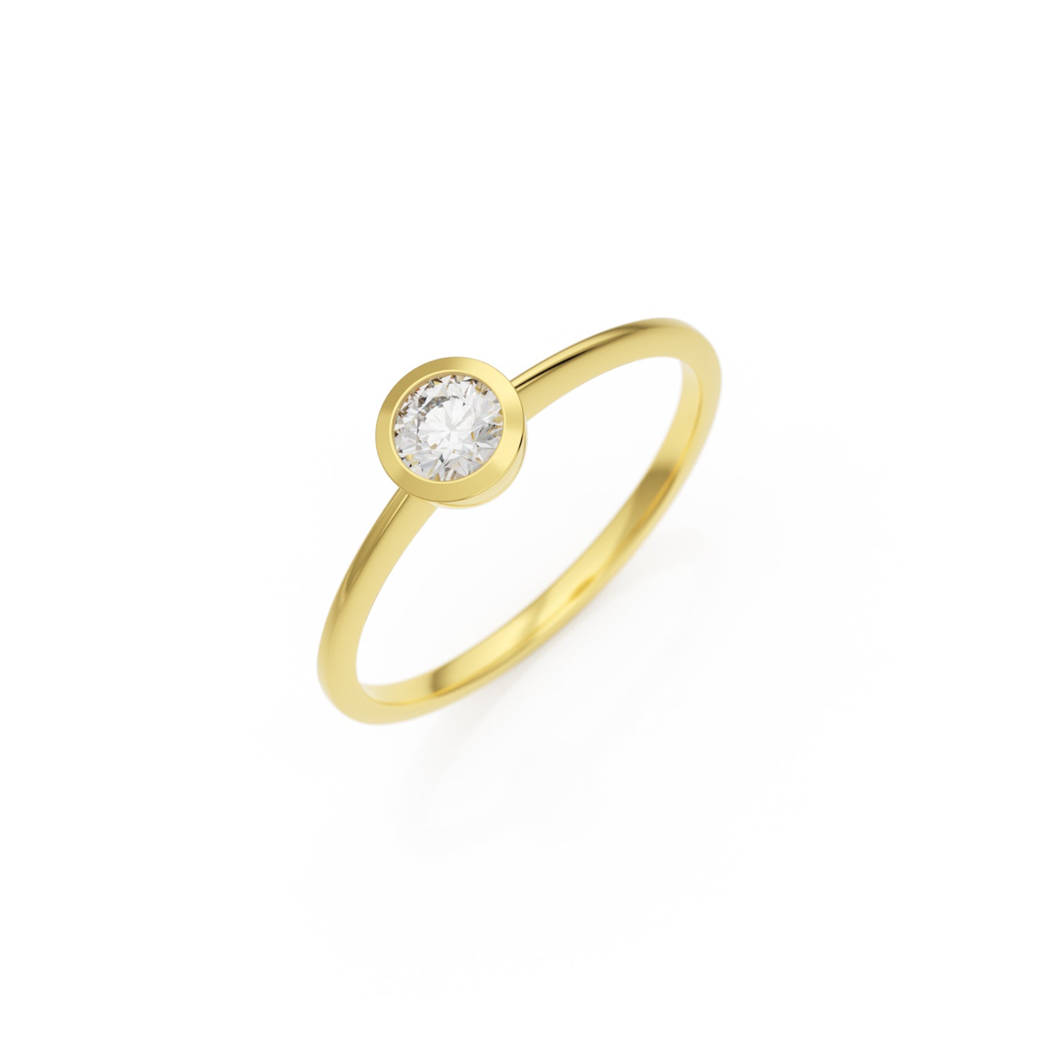 Verlobungsring Ivette H/SI – Gelbgold 14 Karat (585)